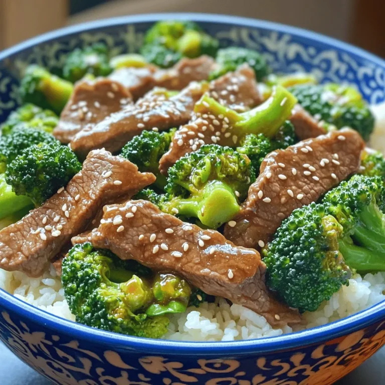 - 1 pound beef sirloin, thinly sliced against the grain - 3 cups broccoli florets - 1/4 cup soy sauce (low sodium if preferred) - 2 tablespoons oyster sauce
