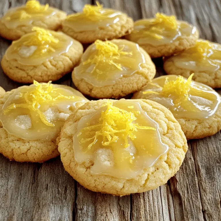 To make glazed lemon sugar cookies, gather these key ingredients: