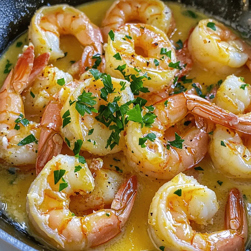 For this dish, you need just five simple and tasty ingredients. Here’s what you need: - 1 pound large shrimp, peeled and deveined - 4 tablespoons unsalted butter - 4 cloves garlic, minced - 1 tablespoon fresh lemon juice - 1/4 cup parsley, chopped