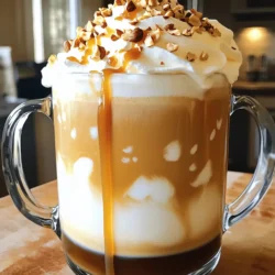 - 1 cup brewed espresso or strong coffee - 1 cup milk (dairy or non-dairy) - 2 tablespoons caramel sauce, plus extra for drizzling - 1 tablespoon hazelnut syrup (or any nut-flavored syrup) - 1/4 teaspoon vanilla extract - Pinch of sea salt - Whipped cream for topping - Chopped toasted nuts (such as hazelnuts, almonds, or walnuts) for garnish To make a Caramel Nut Latte, you need just a few key ingredients. The brewed espresso or strong coffee starts it off. I always choose a rich coffee to enhance the flavor. Next, you’ll need milk. You can use any type you like, whether it’s whole, almond, or oat milk. Caramel sauce gives the latte its sweet, sticky flavor. I often drizzle some on top for extra sweetness. The hazelnut syrup adds a nutty twist. You can swap it for any nut-flavored syrup you enjoy. Optional ingredients can take this drink to the next level. A touch of vanilla extract brings warmth. A pinch of sea salt balances the sweetness perfectly. Topping it with whipped cream makes it feel fancy. Finally, sprinkle some chopped toasted nuts for a crunchy finish. For the full recipe, check out the details above. Enjoy your rich and tasty Caramel Nut Latte! To brew the perfect espresso, you need freshly ground coffee. Use a fine grind for best results. Pack the coffee tightly into the portafilter and ensure a good seal. Aim for about 18-20 grams of coffee for a double shot. Lock the portafilter into the espresso machine and start brewing. You should see rich, dark liquid flow out in about 25-30 seconds. If you don't have an espresso machine, strong coffee is a great substitute. Use a French press or a drip coffee maker. Just make the coffee stronger than normal. Use double the amount of coffee grounds for a bold flavor. Next, we need to heat the milk. Pour your milk into a small saucepan. Heat it over medium heat. Stir gently to avoid boiling. You want the milk hot, but not bubbling. This keeps the flavor smooth and creamy. For frothing, you can use a milk frother. If you don’t have one, whisk it vigorously by hand. You can also shake it in a jar with a lid. Just be careful with hot milk. Your goal is light, airy foam that sits on top nicely. Now, let's put it all together! Start by pouring your brewed espresso into a large mug. Add a pinch of sea salt for flavor. Slowly pour the frothed milk over the espresso. Let the layers mix for a beautiful swirl. Top your latte with whipped cream. Drizzle caramel sauce over the cream. For extra crunch, sprinkle chopped toasted nuts on top. These steps help create the rich flavor you crave in a Caramel Nut Latte. For the complete recipe, check out the Full Recipe section. To get the best froth, start with cold milk. Cold milk froths better than warm milk. Use a frother or whisk for the best bubbles. Aim for a velvety texture. If you want a stronger flavor, add a pinch of sea salt. This salt enhances the sweetness and balances the taste. Adjusting sweetness is easy. If you like it sweeter, add more caramel sauce. If you prefer less sweetness, use less syrup. Try different syrups, like vanilla or almond. Each syrup brings a unique taste to your latte. You can mix them for even more flavor. Garnishing makes your drink look special. Use chopped nuts like hazelnuts or almonds on top. This adds crunch and flavor. For a fun twist, try adding a sprinkle of cocoa powder or cinnamon. Serve your latte in a clear glass to show off the layers. A beautiful presentation makes every sip more enjoyable. For more detailed instructions on making this delicious drink, check the Full Recipe. {{image_2}} To make a vegan Caramel Nut Latte, switch regular milk for your favorite plant-based milk. Almond, oat, or soy milk all work great. Here’s what you need: - 1 cup brewed espresso (or strong coffee) - 1 cup plant-based milk - 2 tablespoons vegan caramel sauce (or date syrup) - 1 tablespoon hazelnut syrup (or any nut-flavored syrup) - 1/4 teaspoon vanilla extract - Pinch of sea salt - Whipped coconut cream for topping - Chopped toasted nuts for garnish Follow the same steps as the original recipe. Heat the plant-based milk and mix in the vegan caramel. Use coconut cream for a creamy finish. Enjoy a rich, dairy-free flavor! For a sugar-free version, use sugar-free caramel syrup. You can also use monk fruit or stevia. The ingredients are: - 1 cup brewed espresso (or strong coffee) - 1 cup milk (dairy or non-dairy) - 2 tablespoons sugar-free caramel syrup - 1 tablespoon hazelnut syrup (sugar-free option) - 1/4 teaspoon vanilla extract - Pinch of sea salt - Whipped cream (sugar-free) for topping - Chopped toasted nuts for garnish This version keeps the sweet taste without added sugar. Follow the same heating and frothing steps. It’s yummy and guilt-free! You can change your Caramel Nut Latte with the seasons. In the fall, add pumpkin spice. It gives a warm, cozy flavor. Here’s how: - Add 1 tablespoon pumpkin puree and a pinch of pumpkin spice to the milk mixture. In summer, try an iced version. Use cold coffee instead of hot. Here’s the easy way: - Brew your coffee and let it cool. Mix with cold milk and caramel sauce. Serve it over ice and top with whipped cream. These variations keep your Caramel Nut Latte exciting all year! You can find the full recipe in the earlier section for easy reference. To keep your caramel sauce fresh, store it in a glass jar. Seal it tightly and place it in the fridge. It lasts about two weeks. For hazelnut syrup, keep it in the pantry in a cool, dark place. It should last for several months. If you have leftover milk, pour it into a clean container. Close it well and store it in the fridge. Use it within a week for best taste. You can prepare some parts of the Caramel Nut Latte in advance. Brew your espresso or strong coffee and let it cool. Then, pour it into an ice cube tray and freeze. This way, you can always have coffee ready. For milk, heat it and froth it just before you serve your latte. This keeps the milk fresh and fluffy. If you want, you can also store the caramel sauce and hazelnut syrup in the fridge for quick use. To make a Caramel Nut Latte, follow these easy steps: - Brew 1 cup of espresso or strong coffee. - Heat 1 cup of milk with 2 tablespoons of caramel sauce and 1 tablespoon of hazelnut syrup. - Froth the milk until it is light and airy. - In a large mug, add the brewed coffee and a pinch of sea salt. - Pour the frothed milk over the coffee. - Top with whipped cream, caramel drizzle, and chopped nuts. This process gives you a warm, sweet drink perfect for any coffee lover. Yes, many cafes offer Caramel Nut Lattes. Look for popular chains like Starbucks or local coffee shops. They often have their own spins on this drink. Some brands even sell ready-made versions in stores. Check for seasonal offerings too, as cafes might feature unique variations during holidays. Yes, using flavored coffee can enhance your Caramel Nut Latte. Flavored coffee, like hazelnut or vanilla, adds extra taste. Just remember, it may change the flavor balance, so choose a flavor that pairs well with caramel. Experiment to find what you enjoy most. To create a low-calorie Caramel Nut Latte, use these tips: - Choose low-fat or almond milk instead of whole milk. - Use sugar-free caramel sauce and nut syrup. - Skip the whipped cream or use a lighter version. These changes keep the flavor while cutting calories. Great nuts for topping include: - Hazelnuts: They add a rich, earthy flavor. - Almonds: Their crunch adds texture. - Walnuts: These provide a slightly bitter note. Chopped toasted nuts give your latte a delightful crunch and extra flavor. You can easily make a delicious Caramel Nut Latte at home. We covered essential ingredients like espresso, milk, and caramel sauce. You also learned how to brew coffee and froth milk perfectly. Don’t forget the tips to customize sweetness and add fun garnishes. Trying different flavors or making a vegan version opens up more options. Whether you enjoy it warm or cold, you can impress others. Now, go ahead and create your own delightful latte!