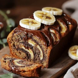 - 3 ripe bananas, mashed - 1/3 cup melted butter - 1 teaspoon vanilla extract - 1 teaspoon baking soda - Pinch of salt - 1/2 cup sugar (preferably brown for a richer flavor) - 1 large egg, beaten - 1 cup all-purpose flour - 1/2 cup Nutella (plus extra for swirling) Use ripe bananas. Look for brown spots. They add great flavor. For melted butter, microwave it in short bursts. This prevents it from getting too hot. When measuring flour, don't pack it down. Use a spoon to scoop it lightly into the measuring cup. Level it off with a knife. This helps avoid dense bread. For bananas, choose organic if possible. They taste better and are often fresher. For Nutella, the classic version works best. If you prefer a healthier option, try a brand with less sugar. For butter, use unsalted butter for better control over salt levels. - Preheat the oven to 350°F (175°C). - Grease a 9x5 inch loaf pan. This helps the bread come out easily after baking. - In a bowl, mash the ripe bananas with melted butter until smooth. - Next, stir in the vanilla extract and beaten egg. Mix well. - Sprinkle the baking soda and salt over the mix, then stir to combine. - Add the sugar and mix again. Gradually fold in the flour. Be careful not to over-mix. - Pour half of the batter into the prepared loaf pan. - Drizzle half of the Nutella over the batter. Use a knife to gently swirl it. - Pour the rest of the batter on top and repeat the Nutella swirl. - Bake for about 60-65 minutes. A toothpick should come out clean when done. - Use the toothpick method to check if the bread is ready. - Look for a golden-brown crust and a firm top. This means it’s perfectly baked. - Avoiding over-mixing: Mix your batter gently. Stir until just combined. Over-mixing can make the bread dense and tough. - Ensuring even baking: Place your loaf pan in the center of the oven. This helps it bake evenly. Rotate the pan halfway through baking for best results. - What to do if the bread is too dense: If your banana bread turns out dense, check your flour measurement. Too much flour can weigh it down. Next time, spoon flour into your measuring cup and level it off. - Fixing dry or overcooked banana bread: If your bread is dry, it may have baked too long. Use a toothpick to check doneness next time. Remove it when the toothpick comes out slightly moist for a softer texture. - Serving suggestions: Slice your banana bread and serve it warm. It’s delicious on its own or with a cup of coffee. - Garnishing with Nutella and banana slices: Drizzle extra Nutella over each slice. Add fresh banana slices for a lovely touch. This makes your bread look even more inviting! {{image_2}} If you have nut allergies, don't worry! You can easily swap Nutella for chocolate spread. Just pick a spread that is safe for you. The taste will still be rich and sweet. If you want a nut-free swirl, try using fruit preserves. Strawberry or raspberry adds a fun twist! To make your banana bread even better, consider adding nuts or chocolate chips. Walnuts or pecans give a nice crunch. Chocolate chips add extra sweetness and gooeyness. You can also sprinkle in some spices. A little cinnamon or nutmeg can boost the flavor. Just a pinch goes a long way! You can serve this banana bread as a dessert. It's perfect for a cozy night in. Pair it with ice cream for something special. A scoop of vanilla or a dollop of whipped cream makes it feel fancy. For a morning treat, serve it warm with butter. Enjoy it your way! To keep your Nutella swirl banana bread fresh, store it in the pantry. Wrap it tightly in plastic wrap or place it in an airtight container. This helps keep moisture in. It will stay fresh for about 3 to 4 days. If you want, you can also keep it in the fridge. Just remember that it may dry out faster in the fridge. If you want to save some for later, you can freeze your banana bread. Slice it first, so you can grab a piece easily. Wrap each slice tightly in plastic wrap. Then, place the slices in a freezer-safe bag. This way, they won’t get freezer burn. Your banana bread can last up to 3 months in the freezer. When you’re ready to enjoy it, take out a slice and let it thaw. You can leave it on the counter for a few hours. If you want it warm, you can microwave it for about 15 to 20 seconds. Just be careful not to overheat it, or it may become dry. Nutella swirl banana bread lasts about 4 to 5 days at room temperature. If you keep it in the fridge, it may last up to a week. In the freezer, it can last for 3 months. So, you can enjoy this tasty treat whenever you want! For the full recipe, check the link. To ripen bananas fast, place them in a brown paper bag. This traps ethylene gas, speeding up the ripening. You can also add an apple to the bag for extra effect. Check them daily until they reach your desired ripeness. Yes, you can use frozen bananas! Just thaw them first. Drain any excess liquid before mashing. Frozen bananas work well as they become super soft, perfect for banana bread. This helps create a moist texture. You can tell banana bread is overbaked if it’s dark brown or hard on the outside. The toothpick test is key; if the toothpick comes out clean, it’s done. If it’s dry or crumbly, it may be overbaked. To boost Nutella flavor, add more Nutella swirls before baking. You can also mix in some Nutella into the batter. For a fun twist, sprinkle some Nutella chips on top before baking. This will enhance the rich chocolate taste. Yes, you can make this recipe healthier! Substitute whole wheat flour for all-purpose flour. You can also reduce the sugar or use a natural sweetener. Adding nuts or seeds can increase protein and healthy fats. For a tasty Nutella swirl banana bread, you need simple ingredients. Here they are: - 3 ripe bananas, mashed - 1/3 cup melted butter - 1 teaspoon vanilla extract - 1 teaspoon baking soda - Pinch of salt - 1/2 cup sugar (preferably brown for a richer flavor) - 1 large egg, beaten - 1 cup all-purpose flour - 1/2 cup Nutella (plus extra for swirling) This recipe is easy and fun. You start by preheating your oven to 350°F (175°C) and greasing a loaf pan. Next, mash your ripe bananas in a bowl. Mix in the melted butter until it’s smooth. Then, stir in the vanilla extract and beaten egg. Sprinkle the baking soda and salt over the mix and blend well. Add the sugar and stir again. Gradually fold in the flour until just mixed. This helps the bread stay fluffy. Now, pour half of the batter into the pan. Drizzle half of the Nutella over it. Use a knife to swirl it gently. Pour the rest of the batter on top and repeat the swirls with the remaining Nutella. Bake your bread for about 60-65 minutes. To check if it’s done, insert a toothpick in the center. If it comes out clean, your bread is ready. Let it cool for about 10 minutes in the pan before moving it to a wire rack. This Nutella swirl banana bread is great warm, with extra Nutella and banana slices on top. You can find the full recipe above for all the details needed to make this delicious treat! This blog covered how to make delicious Nutella Swirl Banana Bread. We explored ingredients, steps, and tips, ensuring the perfect loaf. Remember to mix well but avoid over-mixing for the best texture. Don’t hesitate to get creative with flavors and toppings. Store your bread properly to enjoy it longer. With a few simple steps, you can make this treat a favorite in your home. Happy baking! Enjoy every bite of your sweet creation.