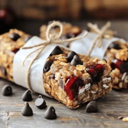 - Cherry selection: fresh vs. frozen You can use either fresh or frozen cherries. Fresh cherries taste great but are seasonal. Frozen cherries are convenient and can save time. Just make sure to thaw them first. - Types of oats suitable for the recipe Rolled oats work best for this recipe. They give the bars a chewy texture. Instant oats are fine but may make the bars too soft. - Explanation of protein powder options Use chocolate protein powder for flavor. Whey protein is popular, but plant-based options are also good. Choose one that fits your diet. - Comparison of sweeteners: honey vs. maple syrup Honey adds a rich flavor, while maple syrup is lighter. Both sweeten the bars nicely. Use whichever you prefer or have at home. - Nutritional advantages of dark chocolate chips Dark chocolate chips offer antioxidants and less sugar than milk chocolate. They add a nice touch of sweetness without being too sweet. You can also use sugar-free chips. - Optional ingredients for enhanced texture and nutrition Chia seeds are a great option. They add crunch and fiber. You can also add nuts or seeds for extra flavor and nutrition. 1. Preheat the oven to 350°F (175°C). This helps the bars cook evenly. 2. Prepare the baking dish by lining an 8x8-inch pan with parchment paper. Leave some paper hanging over the sides for easy removal later. 3. Mash the cherries in a medium bowl with a fork. Aim for a chunky puree. Keep some cherry pieces for a nice texture. 4. Mix dry ingredients in a large bowl. Combine rolled oats, chocolate protein powder, and salt. 5. Add wet ingredients like almond butter and honey (or maple syrup). Stir until everything is smooth and well combined. 1. Press the mixture firmly into the baking dish. Use your fingers or a spatula to compact the mix. This step is key for holding the bars together. 2. Bake for 20-25 minutes. Look for slightly golden edges and a set center. This means your bars are ready and will hold their shape. 1. Cool the bars in the pan for about 10 minutes. This helps them firm up. 2. Lift the bars out using the parchment paper. Let them cool completely on a wire rack to avoid sogginess. 3. Cut into squares or rectangles. Use a sharp knife for clean cuts. 4. Store in an airtight container in the fridge. They stay fresh for up to one week. To make great protein bars, avoid common mistakes. First, don't skip the mashing of cherries. This step adds flavor and moisture. If you don’t mash enough, your bars may be dry. Also, be careful with measurements. Too much honey makes them too sweet, while too little may make them crumbly. For substitutions, try different nut butters if you don’t have almond butter. Peanut butter works well. You can also swap honey for agave syrup if you prefer a milder sweetness. You can add extra ingredients for more flavor. Nuts like almonds or walnuts give a nice crunch. Seeds such as sunflower or pumpkin seeds add nutrition and texture. Dried fruits like cranberries or raisins also work well. They bring sweetness and chewiness. Adjust sweetness by adding more honey or using less. Taste the mixture before baking. This way, you can find the right balance for your taste buds. Making your bars look good is easy. Cut them into fun shapes or sizes. You can add a sprinkle of chocolate chips on top for a nice touch. Arrange them on a plate with whole cherries for a pop of color. For gifts, wrap each bar in parchment paper. Tie them with twine for a rustic feel. This makes them look special and tasty. Store them in a nice container to keep them fresh. You can even add a label with the recipe for a personal touch. For the full recipe, don’t forget to check out the Cherry Chocolate Protein Bars section. {{image_2}} You can switch up the flavors in your Cherry Chocolate Protein Bars. Here are some fun swaps: - Fruits: Try using blueberries, raspberries, or even diced apples. - Protein Powder: You can use vanilla or berry protein powder for a different taste. - Nut Butters: Peanut butter or cashew butter can change the flavor profile too. If you have dietary needs, this recipe is flexible. For a vegan version, swap honey for maple syrup. Use a plant-based protein powder and almond butter. For gluten-free bars, ensure your oats are certified gluten-free. Adding seasonal fruits can brighten your bars. In spring and summer, use fresh strawberries or peaches. In autumn, consider adding diced apples or pumpkin puree. These fruits not only add flavor but also pack in nutrients. You can also adjust the spices with cinnamon or nutmeg for seasonal flair. There are many popular protein bar recipes to explore. For example: - Peanut Butter Chocolate Bars: These use peanut butter and chocolate chips, creating a rich taste. - Almond Joy Bars: These combine almond butter, shredded coconut, and dark chocolate for a tropical vibe. - Oatmeal Raisin Bars: These bring in oats, raisins, and cinnamon for a classic cookie flavor. Each recipe has its unique twist, so feel free to experiment. You can combine ideas from different recipes to find your perfect flavor. Check out the Full Recipe for a detailed guide on making Cherry Chocolate Protein Bars. To keep your Cherry Chocolate Protein Bars fresh, store them in the fridge. Use an airtight container for best results. This helps maintain their taste and texture. If you want to store them longer, freeze the bars. Wrap them in plastic wrap or foil. Then place them in a freezer bag. They can stay in the freezer for up to three months. In the fridge, they last about a week. When you want to enjoy these bars again, reheating is simple. You can use a microwave for quick warming. Heat for about 10 to 15 seconds for each bar. This keeps the texture soft. If you prefer, you can also use an oven. Preheat it to 300°F (150°C). Place the bars on a baking sheet and warm for about 5 minutes. This method helps them stay chewy and tasty. Enjoy your delicious Cherry Chocolate Protein Bars! Cherry Chocolate Protein Bars pack a punch of nutrients. They provide protein from the chocolate protein powder and almond butter. The oats offer fiber, which helps with digestion. Cherries give you vitamins C and A, plus antioxidants. Dark chocolate adds healthy fats and minerals. Together, they make a tasty treat that fuels your day. Yes, you can make these bars without protein powder. Substitute it with extra oats or nut flour. You can still enjoy the same great taste and texture. Just note that the protein content will be lower. Adding nuts or seeds can help boost the protein. Homemade protein bars last up to one week in the fridge. Store them in an airtight container to keep them fresh. If you want them to last longer, freeze them. They can stay good for up to three months in the freezer. If you don’t have almond butter, use peanut butter or sunflower seed butter. Both options work well in this recipe. They add creaminess and help bind the bars. Just remember that the flavor will change slightly, but they will still be delicious! Absolutely! These bars are perfect for meal prep. You can make a batch ahead of time and store them. They provide a quick snack or breakfast option during busy days. Just cut and pack them for easy grab-and-go treats. You can easily customize these bars. Use gluten-free oats if you need a gluten-free option. To make it vegan, replace honey with maple syrup. You can also switch up the fruits or nuts based on your taste. Feel free to experiment with different flavors to suit your diet! You now have all the tools to make delicious Cherry Chocolate Protein Bars. From selecting the best cherries to packing in flavor and nutrition, this recipe is designed for you. I shared my tips on baking, cooling, and storing these bars. Remember, you can customize them to fit your taste or dietary needs. Enjoy experimenting with flavors and textures. Your homemade protein bars will be a hit, whether for snacks or gifts. Get ready to enjoy tasty and healthy treats that fuel your day!