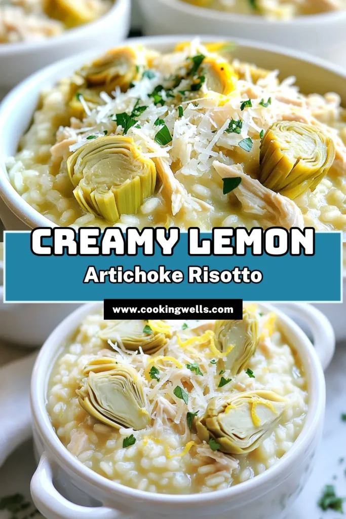 Indulge in the delightful flavors of One-Pot Lemon Artichoke Chicken Risotto! This creamy and comforting dish comes together easily with simple ingredients like Arborio rice, tender chicken, and zesty lemon. Perfect for busy weeknights, it's a meal that anyone can master. Make dinner a breeze and impress your family with this delicious recipe. Click to explore the full recipe and bring your culinary skills to the next level! #ChickenRisotto #ComfortFood #EasyRecipes #OnePotMeal