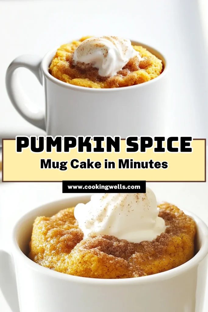 Indulge in the cozy flavors of fall with this delightful Pumpkin Spice Snickerdoodle Mug Cake! Perfectly spiced and ready in just 5 minutes, this simple recipe combines warm cinnamon, creamy pumpkin puree, and a sweet topping to satisfy your dessert cravings. Grab your mug and whisk up this autumn treat! Click to explore the full recipe and make your day a little sweeter. #PumpkinSpice #MugCake #FallBaking #Snickerdoodle