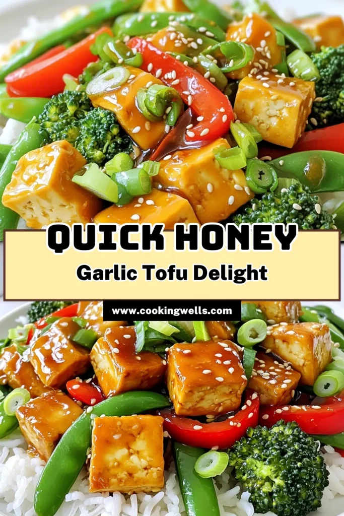 Delight in the flavors of this quick and easy Minute Honey Garlic Tofu Stir-Fry! Made with firm tofu, fresh veggies, and a luscious honey garlic sauce, it's perfect for busy weeknights. In just 20 minutes, you can serve up a healthy and delicious meal over rice or quinoa. Ready to impress your taste buds? Click through for the full recipe and bring this tasty dish to your table! #TofuStirFry #QuickMeals #HealthyEating #EasyRecipes