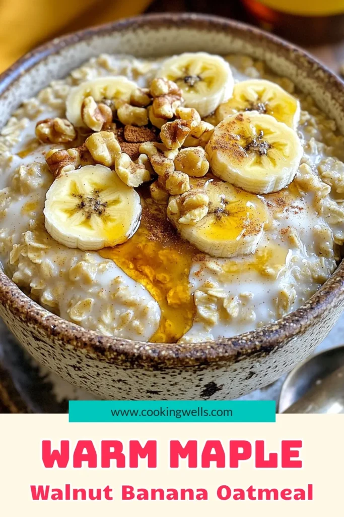 Indulge in the deliciousness of cozy maple walnut banana bread oatmeal! This easy recipe combines creamy oats, ripe bananas, and crunchy walnuts, all sweetened with pure maple syrup for a warm breakfast treat. Ready in just 15 minutes, it’s perfect for busy mornings. Discover step-by-step instructions and presentation tips to make your bowl Instagram-worthy. Click through to explore this delightful recipe and elevate your breakfast game!