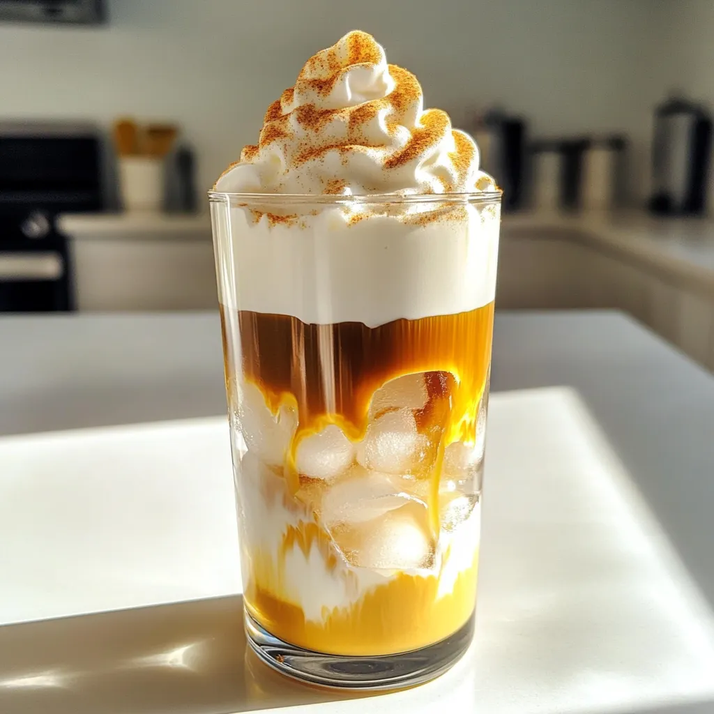 To make a delicious Pumpkin Spice Cold Foam Brew, you need the following key ingredients: - 1 cup cold brewed coffee - 1/2 cup milk (or non-dairy alternative) - 1 tablespoon pumpkin puree - 1 tablespoon maple syrup (adjust for sweetness) - 1/2 teaspoon vanilla extract - 1/2 teaspoon pumpkin spice mix (plus extra for garnish) - Ice cubes These ingredients come together to create a rich and creamy drink that feels like a warm hug. You can add a few optional ingredients to make your brew even better: - Whipped cream: This adds a sweet, creamy touch. - Extra pumpkin spice: A sprinkle on top gives a nice aroma. Feel free to mix and match to find your perfect flavor! To create this tasty drink, you will need some handy tools: - Blender: This is key for making the cold foam. - Tall glass: Perfect for serving your brew. - Measuring spoons: For accurate ingredient amounts. With these tools, you'll whip up your Pumpkin Spice Cold Foam Brew in no time. Enjoy making it! To make the pumpkin spice cold foam, gather your ingredients. You need milk, pumpkin puree, maple syrup, vanilla extract, pumpkin spice mix, and ice cubes. 1. Combine Ingredients: In a blender, add 1/2 cup of milk, 1 tablespoon of pumpkin puree, 1 tablespoon of maple syrup, 1/2 teaspoon of vanilla extract, and 1/2 teaspoon of pumpkin spice mix. Toss in a handful of ice cubes. 2. Blend: Blend on high speed for about 30 seconds. You want the mixture to be frothy and well combined. This foam is the star of your drink. Now it’s time to put your drink together. 1. Fill the Glass: Take a tall glass and fill half of it with cold brewed coffee. Make sure to add some ice cubes for a chill. 2. Pour the Foam: Slowly pour your pumpkin spice foam over the cold brew. Watch it layer beautifully. 3. Top It Off: If you like, add whipped cream on top. Sprinkle some extra pumpkin spice for a nice touch. To get the best foam, here are some easy tips: - Use Cold Ingredients: Cold milk and coffee make the foam frothier. - Don't Overblend: Blend just until frothy. Overblending can make it too runny. - Adjust Sweetness: If you want it sweeter, add more maple syrup. Start with a small amount and taste. With these steps and tips, your pumpkin spice cold foam brew will be a tasty treat! To create a rich, frothy foam, use a high-speed blender. This helps blend air into the milk mixture. Start with cold milk. Cold milk froths better than warm milk. Use a mix of milk and pumpkin puree for a creamy texture. Blend for about 30 seconds for the best results. If you find your foam too thin, add a bit more pumpkin puree. The key to a great drink is balance. I recommend starting with one tablespoon of maple syrup. Taste it. If you want more sweetness, add a little more. You can also adjust the pumpkin spice mix. If you love spice, add a pinch more for a stronger flavor. Use pure vanilla extract for a rich taste. You can prep your foam in advance. Blend the milk, pumpkin puree, and spices the night before. Store it in the fridge. When morning comes, just give it a quick blend again. If you plan to make several servings, double the recipe. This way, you save time on busy mornings. Enjoy your coffee treat without the rush! {{image_2}} You can easily make this drink vegan. Just swap the milk for a non-dairy milk. Almond, oat, or coconut milk work well. Each choice adds a unique flavor. For a creamier texture, try using oat milk. It blends nicely with the pumpkin. Want to mix it up? Add flavor to the foam! A tablespoon of caramel syrup gives a sweet kick. Or try vanilla extract for a smooth taste. You can also use hazelnut syrup for a nutty twist. Be creative! Each flavor makes the drink special. Make this drink festive for the holidays. Add a pinch of nutmeg or ginger to the foam. These spices give it extra warmth. You can also mix in a bit of cocoa powder for a chocolatey touch. This drink can fit any season and mood! Store leftover cold brew in an airtight container. Use a glass jar or a bottle with a lid. Keep it in the fridge for up to two weeks. This way, you can enjoy it later. Just remember, the taste might change after a few days. If it gets too strong, add some water or milk to lighten it. Pumpkin spice foam stays fresh for a short time. Store it in a sealed container in the fridge. Use it within three days for the best taste. If it separates, just give it a quick stir. You can also freeze it in ice cube trays. This way, you can pop out a cube when you want some foam. Just thaw and blend it again for freshness. Cold brew is best cold, so don't reheat it. If you want warmth, mix it with hot water or milk. For the pumpkin spice foam, do not heat it either. Instead, blend it again to bring back the froth. This keeps the texture smooth and creamy. Pour it over your cold brew, and enjoy your drink! Pumpkin Spice Cold Foam Brew is a tasty coffee drink. It mixes cold-brewed coffee with a creamy pumpkin spice foam. You start with cold coffee, then blend milk, pumpkin puree, maple syrup, and spices. This drink looks pretty and tastes like fall. It’s perfect for anyone who loves pumpkin spice flavors. Yes, you can use regular coffee. Just brew your coffee strong and let it cool down. Cold brew has a smooth taste, but hot coffee works too. Make sure you chill it before you add the foam. The cold foam will still taste great on hot coffee. To make your Pumpkin Spice Cold Foam Brew vegan, use a non-dairy milk. Almond milk, oat milk, or coconut milk all work well. You can also check the maple syrup to ensure it’s pure and vegan. This way, you enjoy the same tasty drink without any dairy. This blog post explored how to make a delicious Pumpkin Spice Cold Foam Brew. You learned about the key ingredients and the right tools. I shared step-by-step instructions to prepare this tasty drink at home. We discussed tips for a creamy foam and ways to tweak its flavor. If you're busy, I provided ways to make it ahead. Making this drink can be fun and easy. Enjoy experimenting with flavors and variations. Happy brewing!