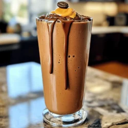 - 1 cup cold brewed coffee - 1 scoop chocolate protein powder - 1 frozen banana - 2 tablespoons almond butter - 1 tablespoon unsweetened cocoa powder - 1 tablespoon maple syrup (adjust for sweetness) - 1 cup almond milk (or milk of choice) - ½ teaspoon vanilla extract - Ice cubes (optional, for thickness) Each ingredient in the Protein Mocha Fudge Shake brings value. Cold brewed coffee adds caffeine. This gives you a quick energy boost. Chocolate protein powder helps build muscle. It also keeps you full longer. Frozen bananas provide natural sweetness and texture. They are rich in potassium, which is good for muscles. Almond butter adds healthy fats and protein. It helps with heart health too. Cocoa powder is full of antioxidants. It can improve mood and energy. Maple syrup offers sweetness and some minerals. Almond milk is low in calories and dairy-free. You can swap the cold brewed coffee for brewed tea if you want less caffeine. Any protein powder works, but vanilla or plant-based options fit well too. If you don’t have frozen bananas, fresh ones work fine. Just add ice to chill the shake. Peanut butter can replace almond butter if you want a different flavor. Any milk can be used, like oat or soy milk. If you need a sweeter shake, try honey or agave syrup. 1. Start with your blender. Add these ingredients: - 1 cup cold brewed coffee - 1 scoop chocolate protein powder - 1 frozen banana - 2 tablespoons almond butter - 1 tablespoon unsweetened cocoa powder - 1 tablespoon maple syrup - 1 cup almond milk - ½ teaspoon vanilla extract 2. Blend all the ingredients until smooth. Make sure there are no chunks from the banana or almond butter. 3. If you want a thicker shake, add ice cubes. Blend again until it reaches your desired thickness. 4. Taste your shake. If it needs more sweetness, add a bit more maple syrup. 5. Pour your shake into a tall glass. You can add a sprinkle of cocoa powder or a dollop of almond butter on top for a nice look. - Always start at a low speed. Gradually increase to avoid spills. - Stop and scrape down the sides if needed. This ensures everything blends well. - Blend for at least 30 seconds. This helps achieve a creamy texture. - For a thinner shake, add more almond milk. Blend well after adding. - To make it sweeter, add a little more maple syrup. Blend again to mix. - If you like it thicker, just add more ice cubes or a little more frozen banana. Serve your Protein Mocha Fudge Shake in a chilled glass. This keeps it cold longer. Add a drizzle of almond butter on top for a rich look. A coffee bean can add a nice touch. You can also sprinkle some cocoa powder for extra flair. This makes your shake look as good as it tastes. If you have extra shake, put it in a sealed container. Store it in the fridge for up to 24 hours. Before drinking, give it a good shake to mix it again. The shake may separate a bit, but that’s normal. If you want a cold drink, add ice before serving. To boost the flavor, try adding a pinch of cinnamon. This gives it a warm, spicy kick. For a sweeter taste, add more maple syrup or honey. You can also switch the almond butter for peanut butter. This will change the flavor but keep it tasty. Don’t be afraid to experiment with flavors and toppings! {{image_2}} You can boost your Protein Mocha Fudge Shake with superfoods. Here are a few ideas: - Chia seeds: Add 1 tablespoon for fiber and omega-3s. - Flaxseed: Ground flaxseed adds healthy fats and fiber. - Spinach: A handful gives vitamins without changing the taste. - Maca powder: This root adds energy and a nutty flavor. These additions turn your shake into a nutrient powerhouse. Mix and match to find your favorite combo! If you want a dairy-free or vegan shake, swap in plant-based items. Here are some tips: - Use coconut milk or oat milk instead of almond milk. - Replace almond butter with peanut butter or sunflower seed butter. - Choose vegan protein powder to keep it plant-based. These changes keep the shake creamy and delicious. You won’t miss the dairy! Experimenting with flavors can be fun! Here are some tasty ideas: - Peppermint mocha: Add a few drops of peppermint extract. - Nutty banana: Include extra banana and a pinch of cinnamon. - Spicy mocha: A dash of cayenne pepper adds warmth and kick. - Caramel mocha: Mix in a spoonful of caramel sauce for sweetness. Try these combos to find new favorites. The options are endless! You might have some shake left after enjoying your Protein Mocha Fudge Shake. To store it, pour the leftover shake into a clean container. Use a jar or a bottle with a tight lid. Seal it well and place it in the fridge. It will stay fresh for up to two days. When you want to drink it again, just give it a quick shake before enjoying. If you want to save your shake for later, freezing is a great option. Pour the shake into an ice cube tray or a freezer-safe container. This way, you can enjoy it whenever you want. When you're ready to drink, let it thaw in the fridge overnight. You can also blend the frozen cubes with a little almond milk for a quick and creamy treat. If you prefer your shake warm, you can gently heat it. Pour the shake into a saucepan. Warm it on low heat, stirring often. Avoid boiling, as this can change the taste. Once it reaches your desired warmth, enjoy it right away. A warm shake can be a cozy treat on a cool day! A Protein Mocha Fudge Shake is a tasty drink that blends coffee and chocolate flavors. It is smooth, creamy, and packed with protein. You make it with cold brewed coffee, chocolate protein powder, and a frozen banana. Almond butter adds a rich taste, while cocoa powder provides a deep chocolate flavor. You can adjust sweetness with maple syrup, and almond milk makes it creamy. This shake is perfect for a quick snack or energy boost. Yes, you can make this shake without protein powder. If you want a protein boost, use Greek yogurt or silken tofu. These options give a creamy texture and add protein. You can also add nuts or seeds for extra protein. Just remember, the taste and texture may change a bit. A Protein Mocha Fudge Shake contains about 350-400 calories. The exact amount depends on the ingredients you use. If you add more maple syrup or almond butter, the calories will go up. If you want fewer calories, try using less almond butter or a lower-calorie milk. Yes, this shake can work as a meal replacement. It has protein, healthy fats, and carbs. The banana and maple syrup give energy, while the almond butter adds staying power. For a complete meal, pair it with a piece of fruit or some whole grain toast. This way, you get more nutrients and fiber. This blog post provided key ingredients for a Protein Mocha Fudge Shake, highlighting their nutritional benefits. We explored step-by-step instructions for making the shake, including tips for blending. We shared storage tips and variations for extra flavor. In closing, this shake is not just tasty but also packed with nutrition. You can customize it to fit your needs. Enjoy experimenting with different flavors and ingredients to find your perfect blend.