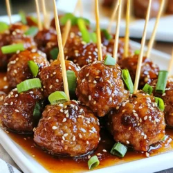 - 1 lb ground beef, chicken, or turkey - 1/2 cup breadcrumbs - 1/4 cup grated Parmesan cheese - 3 cloves garlic, minced - 1 teaspoon onion powder - 1 large egg - Salt and pepper, to taste - 1/2 cup honey - 1/4 cup soy sauce The main ingredients give these meatballs their tasty base. The ground meat is the star. You can choose beef, chicken, or turkey based on your taste and health goals. Breadcrumbs add texture, while Parmesan cheese brings a rich flavor. Garlic and onion powder enhance the taste. The egg helps bind the meatballs together. Lastly, salt and pepper make everything pop. - 1/4 cup finely chopped fresh parsley - 1 tablespoon rice vinegar - 1 teaspoon sesame oil - Sesame seeds and green onions for garnish The optional ingredients can take your meatballs to the next level. Fresh parsley adds color and a hint of freshness. Rice vinegar gives a nice tang. Sesame oil adds a nutty flavor that blends well with honey. For garnish, sesame seeds and green onions not only look good but add a crunch and a mild onion flavor. - Mixing bowl - Baking sheet - Saucepan for sauce preparation You will need a few simple tools to make this recipe. A mixing bowl is essential for combining the meat and other ingredients. A baking sheet is necessary for cooking the meatballs evenly. Finally, a saucepan is needed to prepare that sticky, delicious sauce. These tools make the process easy and fun. {{ingredient_image_1}} - Preheat your oven to 400°F (200°C) and line a baking sheet with parchment paper. - In a large mixing bowl, combine 1 lb of ground beef, 1/2 cup of breadcrumbs, and 1/4 cup of grated Parmesan cheese. - Add 1/4 cup of finely chopped parsley, 1 large egg, 3 minced garlic cloves, 1 teaspoon of onion powder, and season with salt and pepper. - Mix everything until it is well blended and forms a cohesive mixture. - Scoop the mixture and roll it into 1-inch meatballs. Place them on the prepared baking sheet. - Bake the meatballs for 20-25 minutes, or until they are brown and fully cooked. - While the meatballs bake, prepare the sticky sauce in a small saucepan. - Combine 1/2 cup of honey, 1/4 cup of low-sodium soy sauce, and 1 tablespoon of rice vinegar in the saucepan. - Heat the mixture over medium heat until it simmers. - Stir in 1 teaspoon of sesame oil and then add the cornstarch mixed with 2 tablespoons of water. - Continue stirring until the sauce thickens, which takes about 2-3 minutes. Remove from heat. - Once the meatballs are done, take them out of the oven. - Drizzle the thick sauce over the meatballs, tossing gently to coat them well. - Transfer the meatballs to a serving dish and garnish with sesame seeds and sliced green onions. - Enjoy these sticky honey garlic meatballs right away! To ensure even baking, space the meatballs apart on the baking sheet. This helps hot air circulate around each meatball, leading to a nice, even cook. You can check if the meatballs are done by cutting one in half. The inside should no longer be pink, and juices should run clear. For the best results, aim for an internal temperature of 165°F. You can easily adjust the sweetness of the sauce. If you want it sweeter, add more honey. If you prefer a less sweet taste, reduce the honey amount. Don’t be shy about adding spices! You can mix in some chili flakes, ginger, or even a pinch of black pepper to create your own flavor twist. Serve the meatballs on a large platter for a stunning display. You can also place them over rice or noodles to make a complete meal. For a touch of elegance, garnish with sesame seeds and sliced green onions. This not only adds color but also enhances the flavor. Pro Tips Use Fresh Ingredients: Opt for fresh garlic and parsley for a more vibrant flavor that enhances the overall taste of your meatballs. Customize Your Meat: Feel free to substitute ground beef with ground chicken or turkey for a lighter version that still delivers on flavor. Adjust the Sweetness: If you prefer a less sweet sauce, reduce the amount of honey or add a splash of lime juice for a tangy kick. Make Ahead: Prepare the meatballs in advance and freeze them uncooked. Just bake them straight from the freezer when you're ready to serve. {{image_2}} You can switch up the meat for your sticky honey garlic meatballs. Using ground chicken or turkey gives you a lighter option. Both will still absorb that tasty sauce well. If you prefer a vegetarian choice, try plant-based substitutes like lentils or chickpeas. They can mimic the texture and soak up the sauce just like meat. The sauce is where you can really get creative. You can try using maple syrup instead of honey for a unique sweetness. This can add a bit of depth to the flavor. If you like heat, consider adding chili flakes or sriracha for a spicy honey garlic sauce. This will kick up the flavor and make it more exciting. When it comes to serving, the options are endless. Pair your meatballs with rice, noodles, or a fresh salad for a balanced meal. You can also serve them as appetizers at your next gathering. Just place them on toothpicks and let guests enjoy them as finger food. To store leftover meatballs, let them cool first. Place them in an airtight container. This will keep them fresh. I suggest using glass or BPA-free plastic containers. Store them in the fridge. They will stay good for up to three days. For freezing, use a freezer-safe container or a heavy-duty freezer bag. Make sure to remove as much air as possible. This helps prevent freezer burn. To thaw, move them to the fridge overnight. For quick reheating, use a microwave or oven. Heat until hot all the way through. In the fridge, the meatballs last about three days. In the freezer, they can last up to three months. Always check for signs of spoilage. Look for changes in color or texture. If you smell any off odors, it's best to toss them out. You can use several things instead of breadcrumbs. Here are some great options: - Ground oats - Crushed crackers - Cooked rice - Mashed potatoes - Ground nuts These options work well to bind the meatballs and keep them moist. Just remember to adjust the amounts as needed. For example, use less if you pick a drier option like ground oats. Yes, you can make these meatballs ahead of time. Here’s how: - Prepare the meatballs and place them on a tray. - Freeze them for a couple of hours until firm. - Transfer to a bag or container and store in the freezer. To reheat, bake them straight from frozen. Just add a few extra minutes to your baking time. You can also cook them fully and store them in the fridge. They will last for about three days. To know if the meatballs are done, check their internal temperature. They should reach 160°F (70°C) for beef or 165°F (74°C) for chicken or turkey. The meatballs should also be firm and no longer pink in the center. Use a meat thermometer for the best results. Yes, sticky honey garlic meatballs can be gluten-free. Here are some easy swaps: - Use gluten-free breadcrumbs or oats. - Choose gluten-free soy sauce or tamari. - Ensure the other sauces are gluten-free. These changes will help keep the dish safe for those avoiding gluten while still being tasty! This blog post covered everything you need for sticky honey garlic meatballs. We discussed essential ingredients and optional items to enhance flavor. I provided easy steps to prepare, cook, and serve these tasty meatballs. You also found useful tips for storage and variations, plus answers to common questions. Get creative with your ingredients and enjoy this fun dish. Please share this recipe, and make it your own! You won't regret it. Enjoy your cooking adventure!
