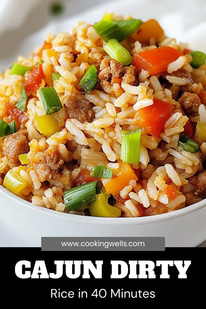 Looking for a hearty rice meal? Try this Cajun dirty rice recipe featuring turkey sausage. This easy Cajun rice dish is packed with flavor, making it perfect for any dinner. Our Southern dirty rice recipe combines aromatic veggies and spices with tender turkey sausage for a satisfying meal. Ready in just 40 minutes, it's ideal for busy weeknights! Save this delicious turkey sausage dirty rice recipe for your next family feast. #CajunDirtyRice #TurkeySausage #EasyDinner #SouthernRecipes