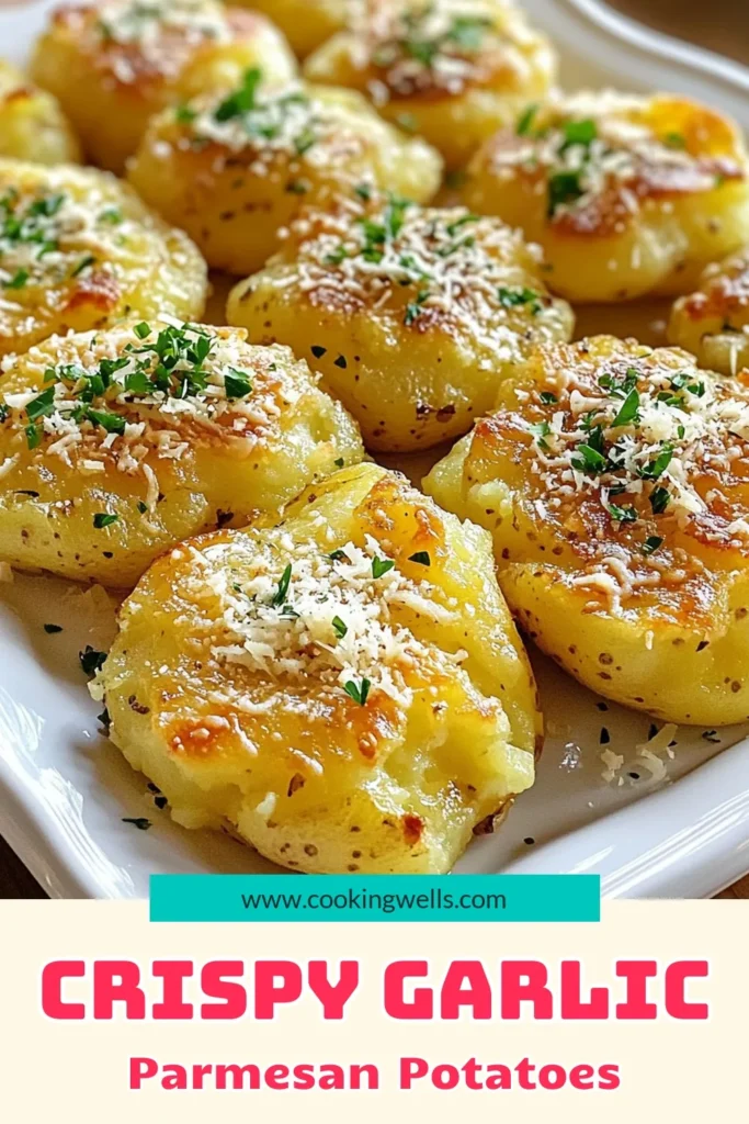 Indulge in these irresistible Garlic Parmesan Smashed Potatoes, a perfect side dish that will elevate any meal! With baby Yukon Gold potatoes, creamy garlic goodness, and a crispy, cheesy top, they are both easy to make and absolutely delicious. Ready in just 55 minutes, this recipe is a must-try! Click to explore the full recipe and impress your family and friends at dinner. #SmashedPotatoes #GarlicParmesan #SideDishRecipes #ComfortFood