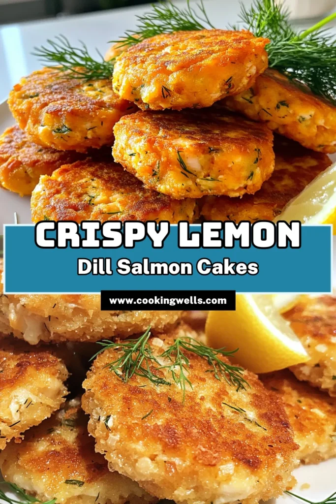 Delight in these Lemon Dill Salmon Cakes, a perfect addition to your healthy salmon recipes! These easy salmon cakes are made with fresh or canned salmon, making them a fantastic option for quick meals. Packed with flavor from dill and fresh lemon juice, they’re also a great way to enjoy seafood cakes with dill. Try this simple recipe today and impress your family! Save and share! #LemonDillSalmonCakes #HealthySalmonRecipes #EasySalmonCakes #SeafoodCakesWithDill