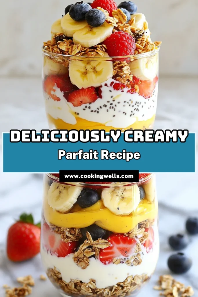 Start your day with this delicious and nutritious Creamy Sunflower Butter Breakfast Parfait! This sunflower butter recipe combines Greek yogurt parfait layers with bananas, granola, and mixed berries for a healthy breakfast idea that’s perfect for busy mornings. Enjoy this easy layered yogurt dessert that's packed with flavor and good for you! Click to make this delightful breakfast treat today! #BreakfastParfait #HealthyRecipes #SunflowerButter #YogurtDesserts
