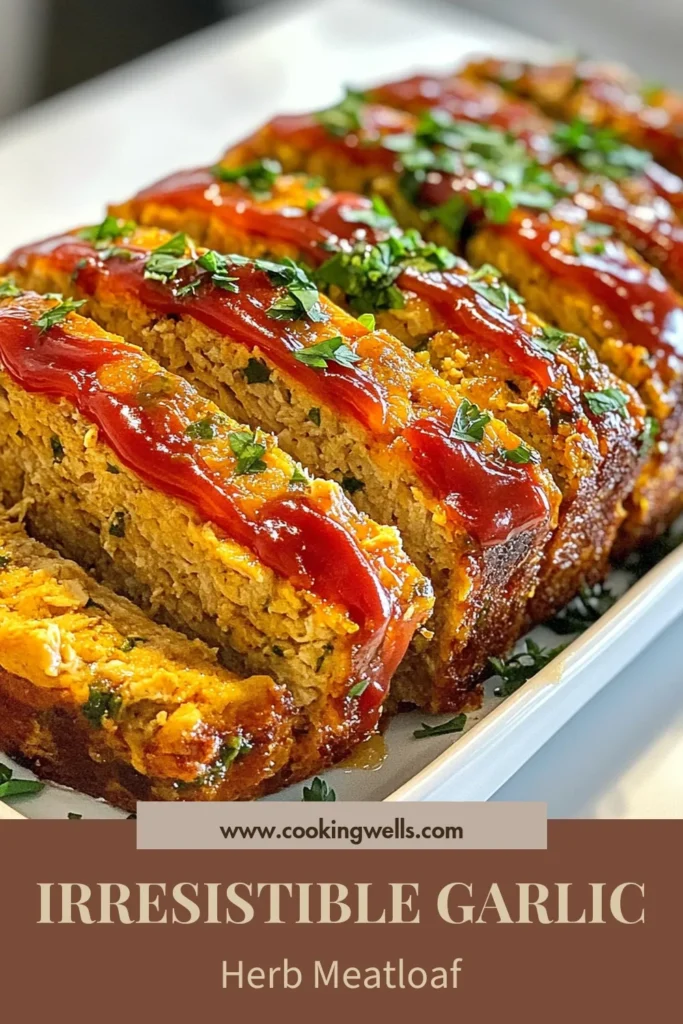 Discover the perfect healthy chicken meatloaf recipe with this delicious garlic herb chicken meatloaf! Made with ground chicken, fresh herbs, and a touch of Parmesan, this easy meatloaf with chicken is a wholesome family favorite. Bake up this tasty dish for dinner and enjoy the savory flavors in each bite. Don't forget to save this baked chicken meatloaf recipe for your next meal! #ChickenMeatloaf #HealthyRecipes #EasyRecipes #GroundChicken