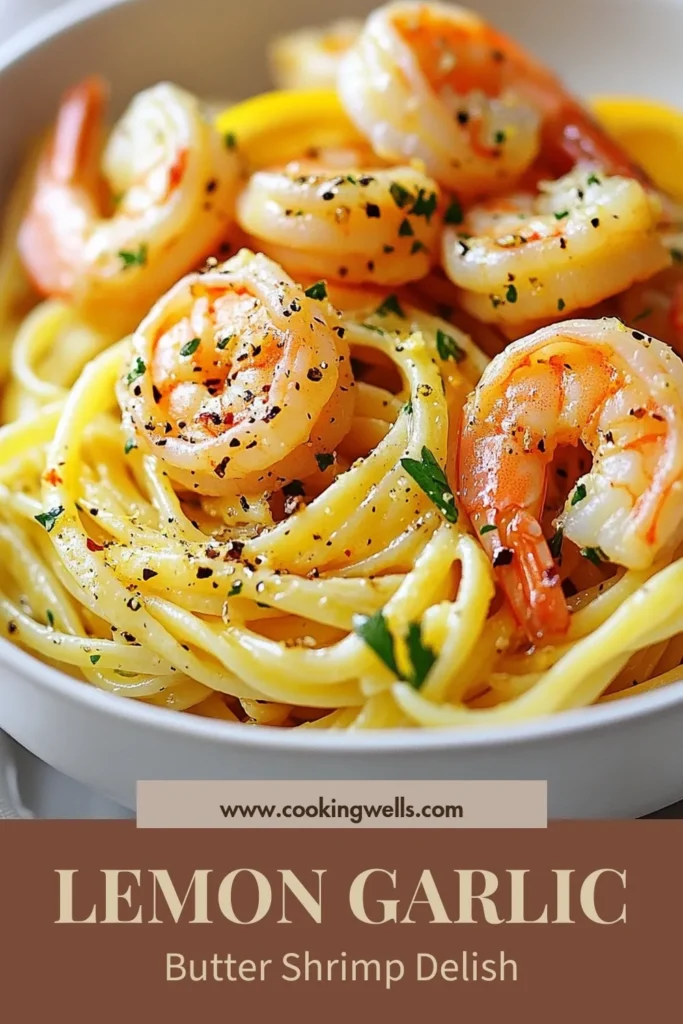 Experience a burst of flavor with this Lemon Garlic Butter Shrimp Linguine, a perfect blend of tangy lemon and buttery goodness. This Shrimp Linguine Recipe is not only delicious but also falls under easy pasta dishes that you can whip up in just 20 minutes! Enjoy this quick shrimp recipe ideal for any night of the week. Savor the garlic butter pasta and impress your loved ones! Save this recipe for your next meal planning! #ShrimpLinguine #EasyPastaDishes #QuickShrimpRecipe #GarlicButterPasta