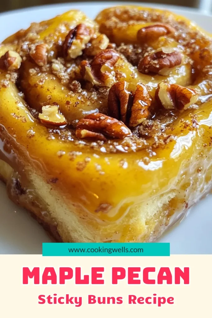 Indulge in the sweetness of homemade Maple Pecan Sticky Buns! This easy sticky buns recipe features gooey layers filled with pecan goodness and cinnamon spice. Perfect for breakfast or a delightful treat, these pecan filled cinnamon rolls are a must-try for brunch lovers. Follow our simple steps for the best breakfast sticky buns recipe you've ever made. Don’t miss out, save this delicious recipe now! #StickyBuns #MapleSyrup #BreakfastRecipes #BakingJoy