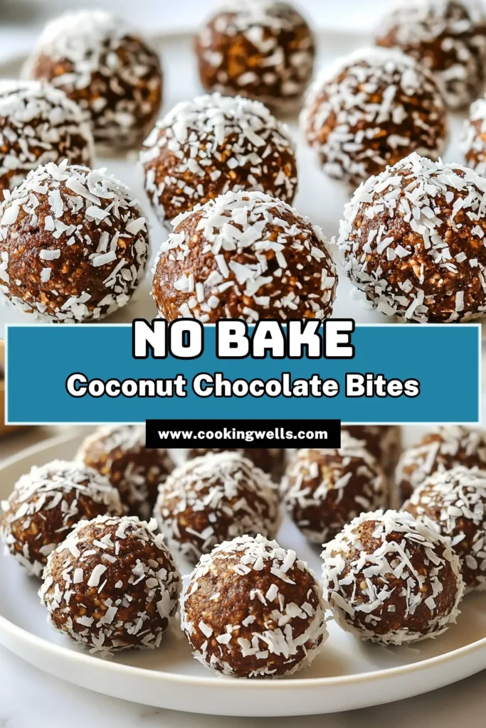 Discover the perfect snack with these Coconut Chocolate Energy Bites! These no-bake chocolate bites are a delicious and healthy energy snack packed with almond butter and chia seeds, making them vegan protein bites that fuel your day. In just 10 minutes, you can whip up these tasty almond butter energy balls, perfect for on-the-go munching. Try this easy recipe and save it for your next snack fix! #HealthySnacks #VeganProtein #EnergyBites #NoBakeRecipes
