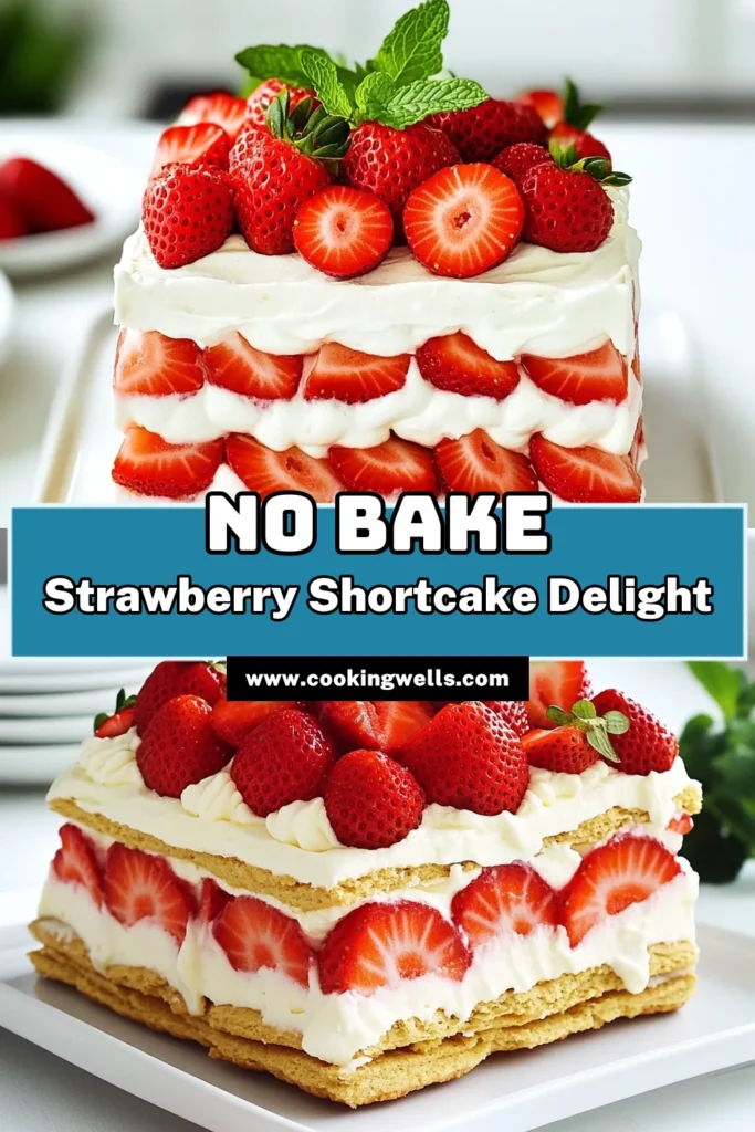 Indulge in the delightful Strawberry Shortcake Icebox Cake, a no-bake dessert that’s perfect for any occasion! With layers of creamy goodness, fresh strawberries, and crunchy graham crackers, this easy recipe will impress your guests without the fuss. Ready in just 20 minutes plus chilling time, it's a refreshing treat for summer! Click through to discover the full recipe and start creating this delicious dessert masterpiece today! #StrawberryShortcake #DessertRecipes #NoBakeDessert #SummerTreats