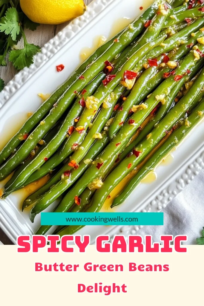 Discover the delicious flavors of spicy garlic butter green beans! This quick green bean recipe is the perfect healthy green bean side dish for any meal. With garlic butter vegetables that are easy to prepare, you'll love how they elevate your dining experience. Impress your family and friends with this simple yet flavorful easy side dish with garlic. Save this recipe for your next dinner! #SpicyGarlicButterGreenBeans #HealthySideDish #QuickRecipes #GarlicLovers