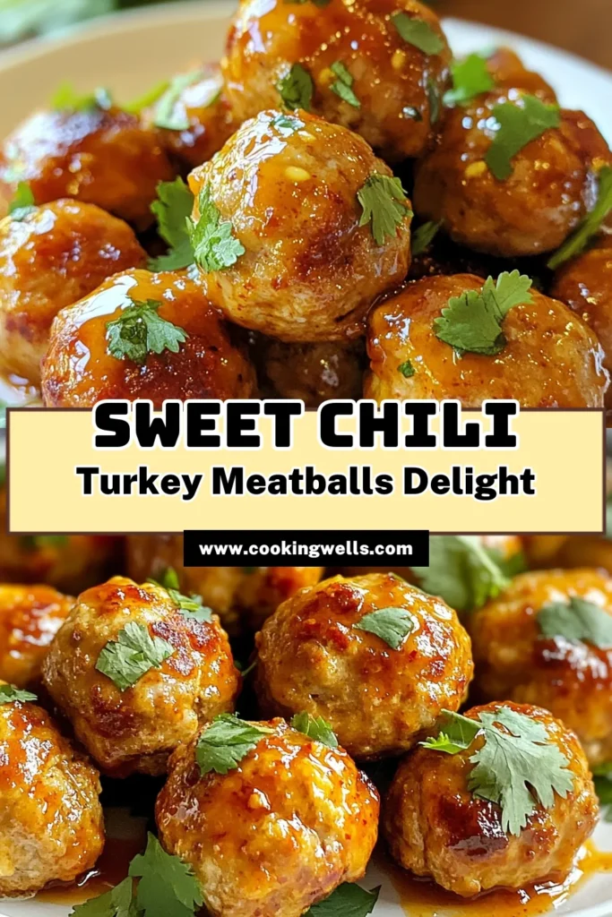Discover the flavor of these Sweet Chili Turkey Meatballs! This healthy turkey meatballs recipe is a delicious twist on classic ground turkey recipes. Baked turkey meatballs are coated in sweet chili sauce, making for a tasty, Asian-inspired dish that's perfect for dinner or meal prep. Try these easy-to-make meatballs today and impress your family! Save this recipe for a flavorful meal! #SweetChiliTurkeyMeatballs #HealthyTurkeyMeatballs #BakedTurkeyMeatballs #AsianInspiredMeatballs