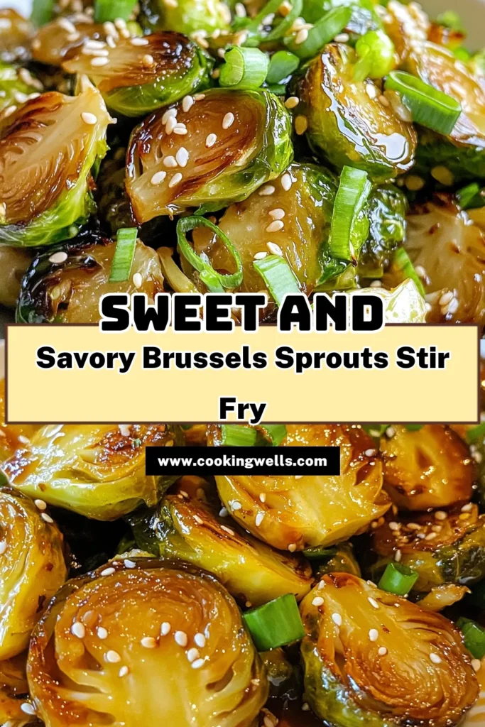 Discover the perfect balance of sweet and savory with this Honey Garlic Brussels Sprouts Stir Fry! This easy vegetable side dish takes just 20 minutes to prepare and is packed with flavor. Ideal for anyone looking for healthy Brussels sprouts recipes, it’s an Asian inspired Brussels sprouts dish that will impress family and friends. Try this delicious stir fry recipe today and elevate your meals. Save and share! #HoneyGarlicBrusselsSprouts #StirFryRecipes #EasyVegetableSideDishes #HealthyBrusselsSproutsRecipe