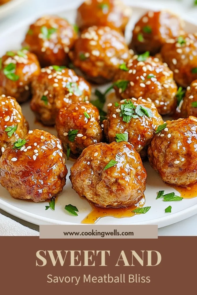 Indulge in these scrumptious honey garlic meatballs that are perfect for any dinner or party! This easy meatball sauce, made with honey and garlic, creates a delicious glaze that takes baked honey garlic meatballs to the next level. Try this ground beef meatball recipe for a tasty weeknight meal. Save this glazed meatball recipe for your next dinner! #HoneyGarlicMeatballs #GlazedMeatballRecipe #EasyMeatballSauce #BakedMeatballs