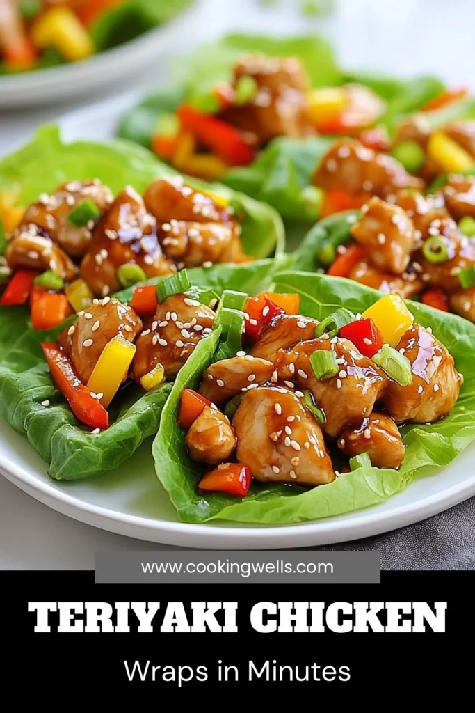 Looking for a delicious and healthy twist on dinner? Try these teriyaki chicken lettuce wraps! Packed with flavor, these easy dinner recipes offer a perfect low-carb option for any night. Fresh veggies and tender chicken come together in these Asian lettuce wraps, making them a hit for the whole family. Save time and enjoy a nutritious meal with this simple recipe. Click to discover your new favorite healthy chicken recipe! #TeriyakiChickenLettuceWraps #HealthyDinner #LowCarbMeals #AsianRecipes