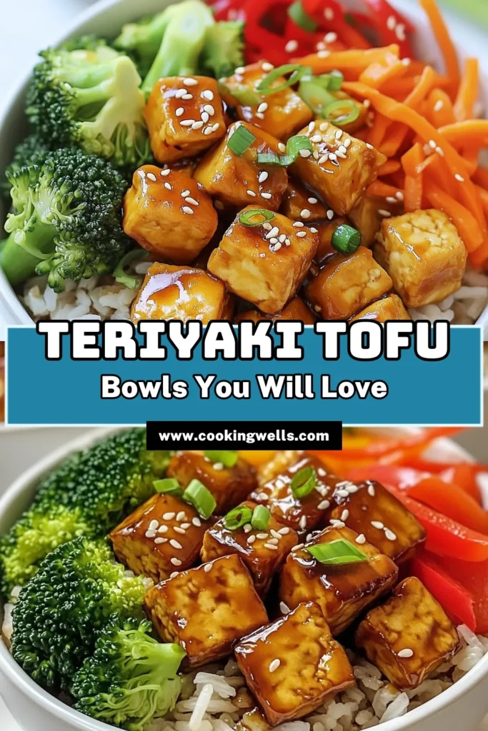 Indulge in these delicious Sweet Teriyaki Tofu Bowls, your new go-to tofu stir-fry recipe! Packed with vibrant vegetables and a rich, flavorful teriyaki sauce, this easy teriyaki bowl recipe makes for a perfect plant-based dinner idea. Ready in just 30 minutes, it's a healthy vegetarian meal the whole family will adore. Save this recipe and elevate your weeknight dinners! #VegetarianRecipes #TofuStirFry #HealthyEating #PlantBasedMeals