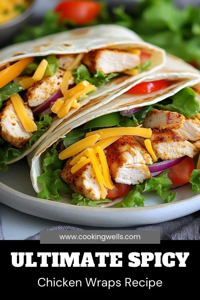 Looking for a delicious and easy meal? Try these Spicy Cajun Chicken Wraps! This Cajun chicken recipe features tender chicken, colorful bell peppers, and a kick of flavor from spicy ranch dressing. Packed with fresh vegetables, these chicken wraps are perfect for lunch or dinner. Just 25 minutes to whip up these tasty chicken tortilla wraps that everyone will love! Save this recipe for a flavorful meal! #SpicyCajunChickenWraps #CajunChickenRecipe #EasyChickenWraps #SpicyRanchDressingWraps