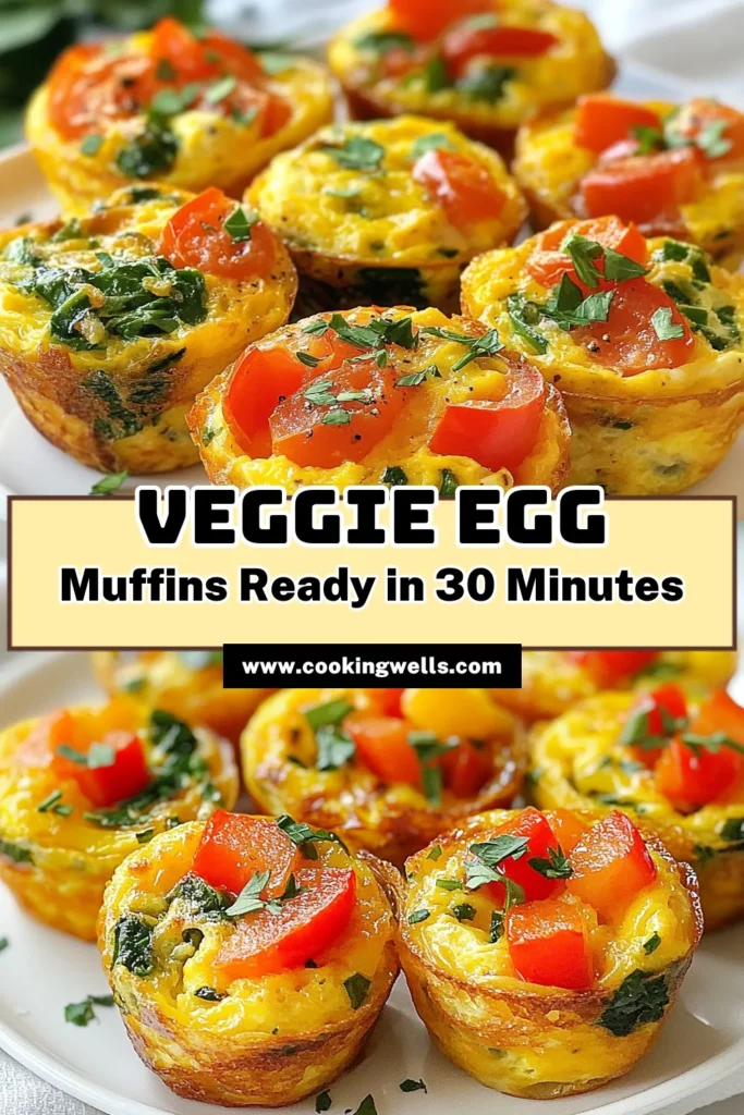 Start your day right with these veggie egg muffins! Packed with spinach, bell peppers, and tomatoes, these healthy breakfast muffins are perfect for meal prep. Enjoy delicious dairy-free egg muffins that are easy to make and great for quick breakfasts throughout the week. Whip up a batch of these spinach egg muffins today and keep your mornings nutritious and hassle-free. Save this recipe for later! #HealthyBreakfast #MealPrep #VeggieEggMuffins #DairyFreeCooking
