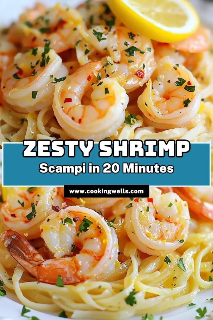 Looking for a quick and delicious meal? Try this Lemon Garlic Shrimp Scampi! This easy shrimp scampi is bursting with flavor and pairs perfectly with linguine. Perfect for busy weeknights, this zesty shrimp recipe will impress your family and friends. Follow this simple shrimp pasta recipe for a satisfying dinner in just 30 minutes. Save this delightful linguine shrimp dish for later! #ShrimpScampi #PastaRecipe #Seafood #EasyDinner