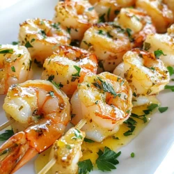 Garlic Butter Shrimp Skewers Simple and Tasty Meal