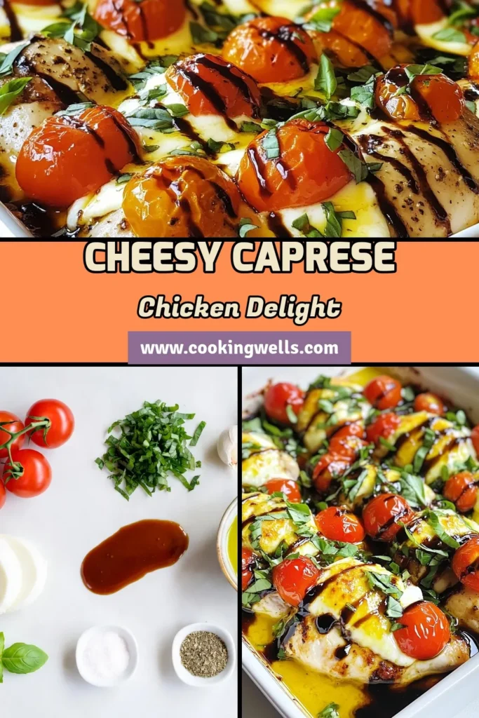 Discover the ultimate Caprese chicken bake recipe that combines juicy baked chicken with mozzarella, fresh tomatoes, and aromatic basil for an easy chicken dinner that's bursting with Italian flavor. This healthy chicken bake is simple to prepare and perfect for busy weeknights. Impress your family and friends with this delicious dish! Try it tonight and elevate your dinner routine. Save this recipe for your next meal! #CapreseChicken #EasyChickenDinner #ItalianChickenRecipe #HealthyChickenBake
