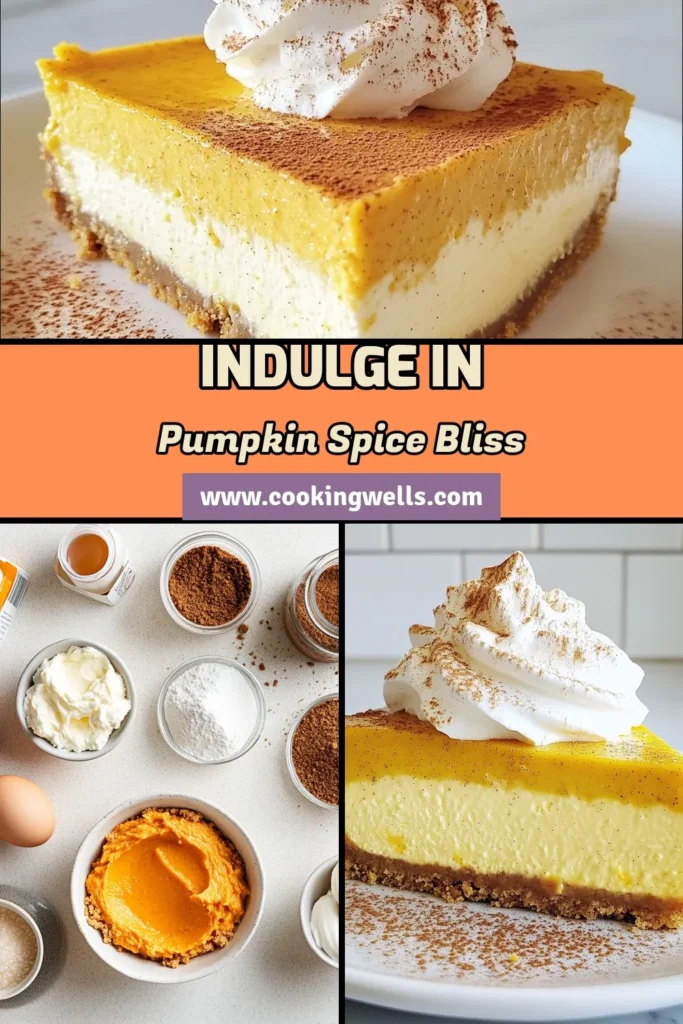 Indulge in the ultimate fall dessert with this Pumpkin Spice Latte Cheesecake recipe! This easy pumpkin cheesecake dessert combines creamy cheesecake layers with rich pumpkin spice flavors, perfect for any autumn gathering. Impress your guests with this delightful addition to your dessert table. Don't miss out on these creamy cheesecake recipes that capture the essence of pumpkin spice dessert goodness. Save this recipe now to try later! #PumpkinSpiceLatte #CheesecakeRecipe #FallDessert #PumpkinDessert