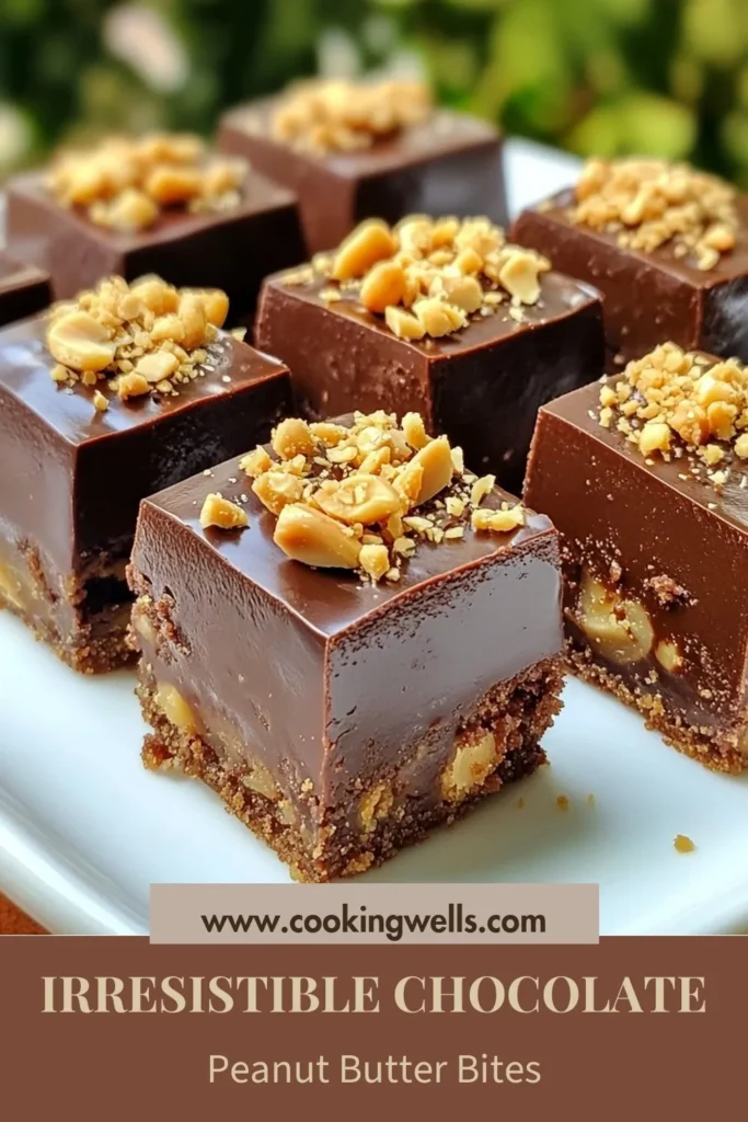 Indulge in these irresistible chocolate peanut butter brownie bites! This easy brownie recipe combines the richness of chocolate with creamy peanut butter for a decadent treat. Perfect as mini brownie bites, these peanut butter desserts are sure to impress. Whip them up in just 27 minutes and enjoy a delightful burst of flavor in every bite. Save this recipe for your next sweet craving! #Brownies #ChocolateDessert #PeanutButterLovers #BakingJoy