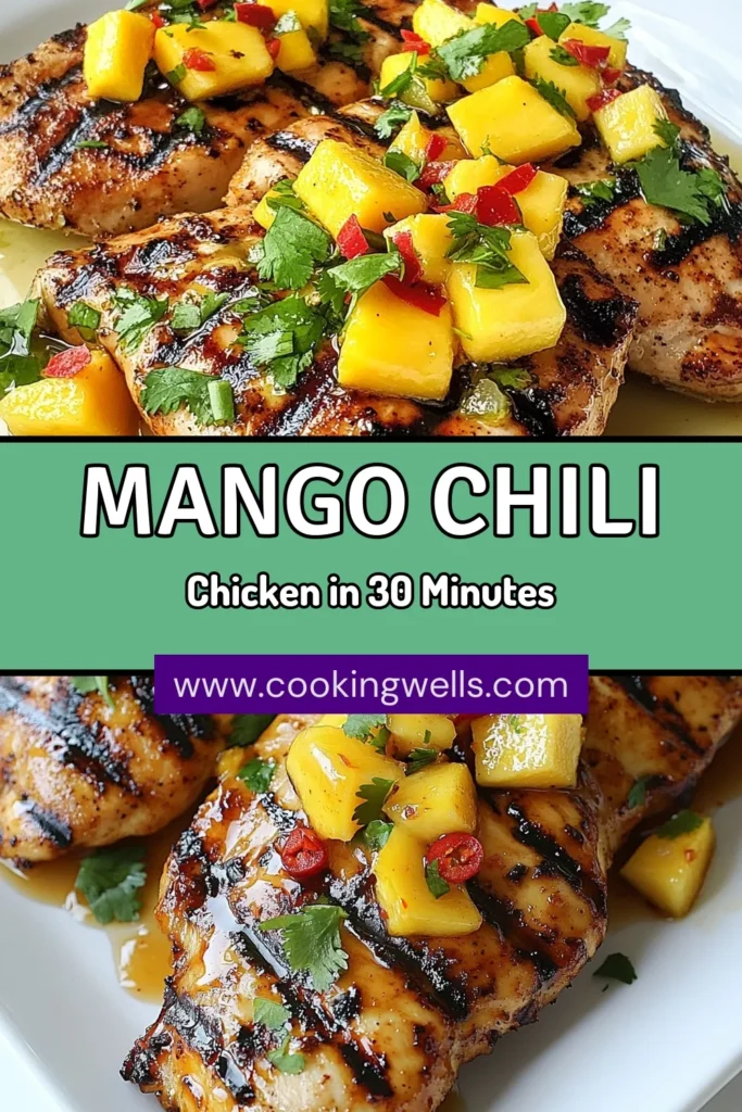 Elevate your next meal with this delicious Mango Chili Lime Chicken! Perfect for your summer BBQ, this healthy chicken marinade combines fresh mango, zesty lime, and a kick of chili for a mouthwatering flavor. It’s an easy chicken dinner idea that will impress your family and friends. Try this spicy mango chicken recipe tonight and enjoy grilled chicken perfection! Save this recipe for later! #MangoChiliLimeChicken #GrilledChickenRecipes #EasyChickenDinner #SpicyMangoChicken