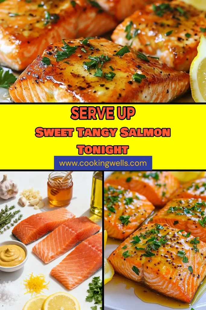 Discover the perfect combination of sweet and tangy with this Honey Mustard Salmon recipe! This baked salmon recipe features easy salmon fillets coated in a delicious Dijon mustard sauce for salmon that's ready in just 25 minutes. Impress your family and friends with this flavorful dish that's sure to please. Save this recipe for a quick weeknight meal! #HoneyMustardSalmon #BakedSalmonRecipe #EasySalmonFillets #DijonMustardSauceForSalmon