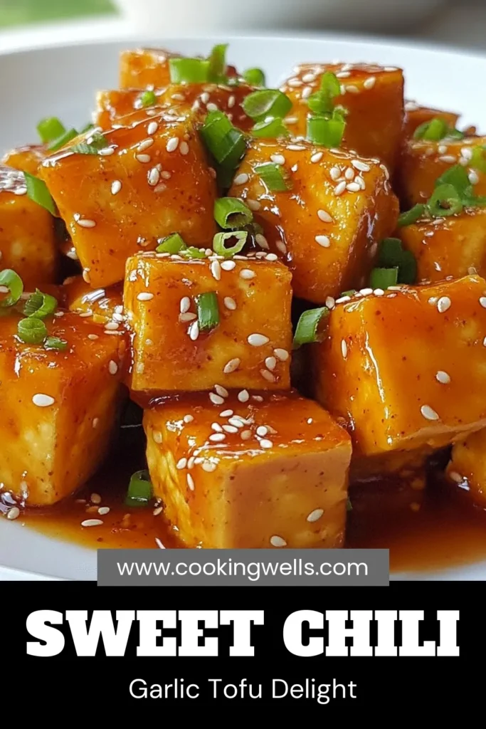 Discover the deliciousness of Sweet Chili Garlic Tofu with this easy tofu stir-fry recipe! Perfectly crispy tofu cubes are tossed in a sweet and spicy garlic sauce, creating a flavorful vegan tofu dish you'll love. This healthy Asian tofu recipe is a quick 30-minute meal, perfect for busy weeknights. Try it today and enjoy a burst of Asian flavors on your plate! Save for later! #SweetChiliGarlicTofu #CrispyTofuRecipe #VeganTofuDish #EasyTofuStirFry