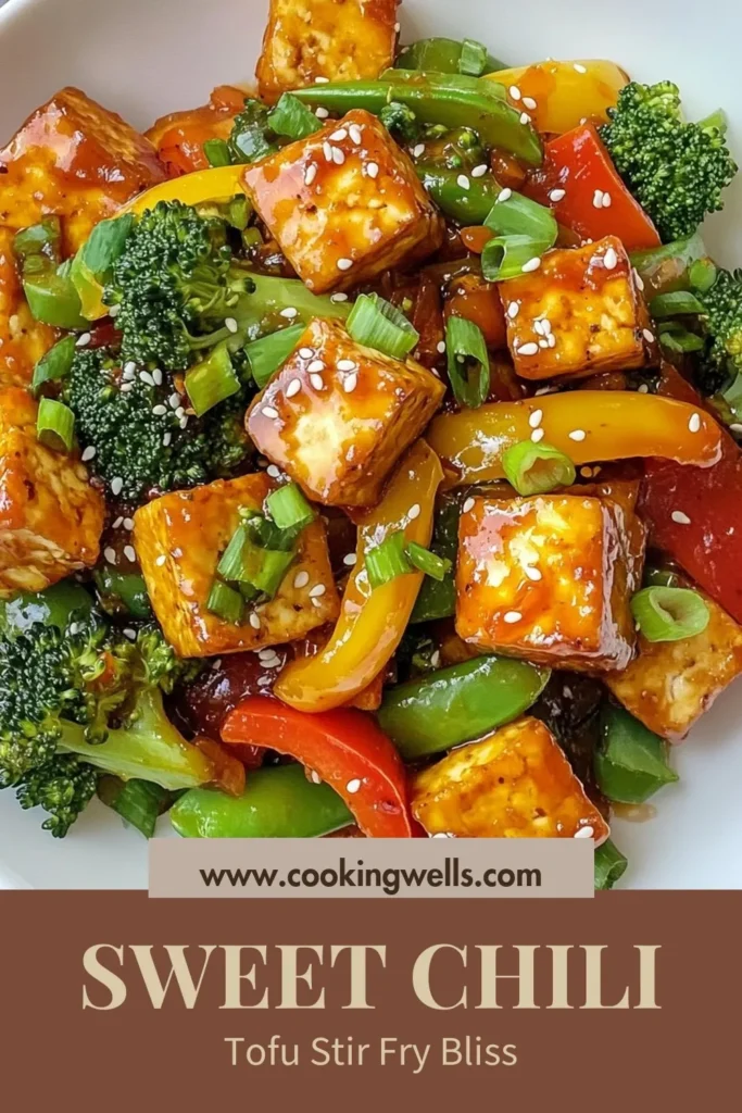 Discover the deliciousness of Sweet Chili Tofu with this easy Tofu Stir-Fry Recipe! Perfect for a quick dinner, this Vegetarian Stir-Fry combines crispy tofu with vibrant Asian vegetables like bell peppers and broccoli. Enjoy a healthy tofu dish that's packed with flavor and nutrients. Ready in just 25 minutes, it's a must-try! Save this recipe and enjoy a delightful meal tonight! #SweetChiliTofu #TofuStirFry #VegetarianStirFry #HealthyTofuDishes