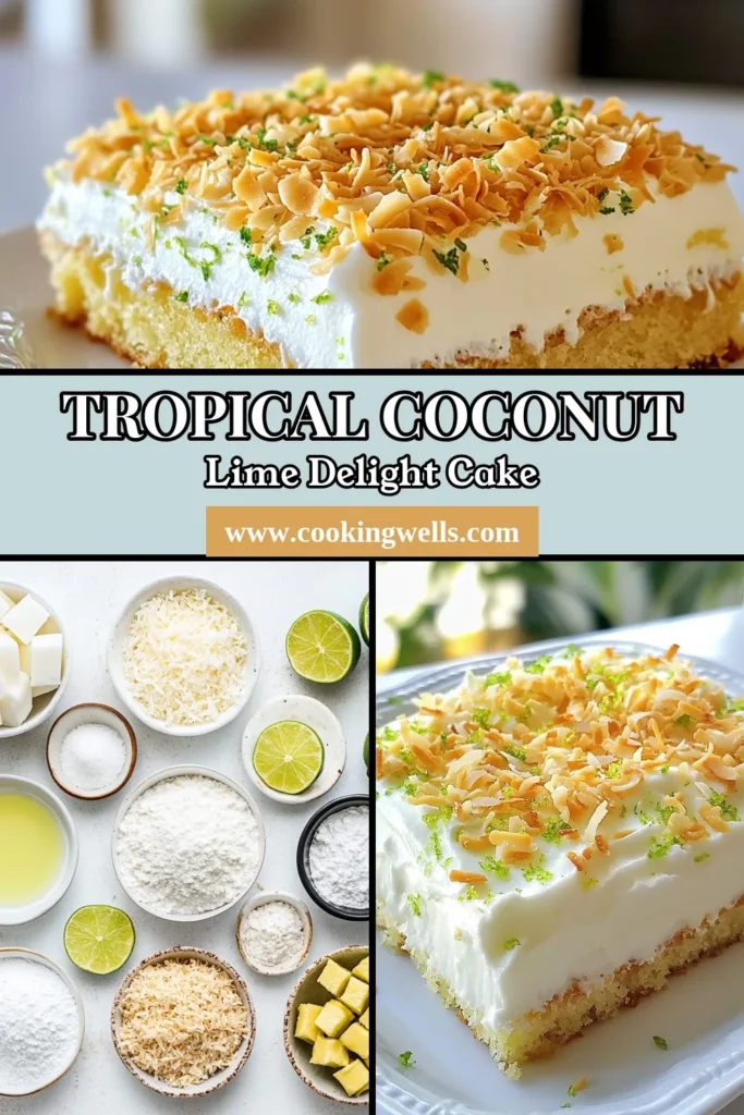 Indulge in this irresistible Coconut Lime Sheet Cake, a delightful tropical sheet cake recipe that combines the richness of coconut milk desserts with zesty lime frosting. Perfect for any occasion, this easy coconut cake is sure to impress! Whether you're hosting a party or simply craving something sweet, this recipe is a must-try. Don’t wait—save and make this Coconut Lime Sheet Cake today! #CoconutLimeSheetCake #TropicalDessert #CoconutMilk #LimeFrostingRecipe