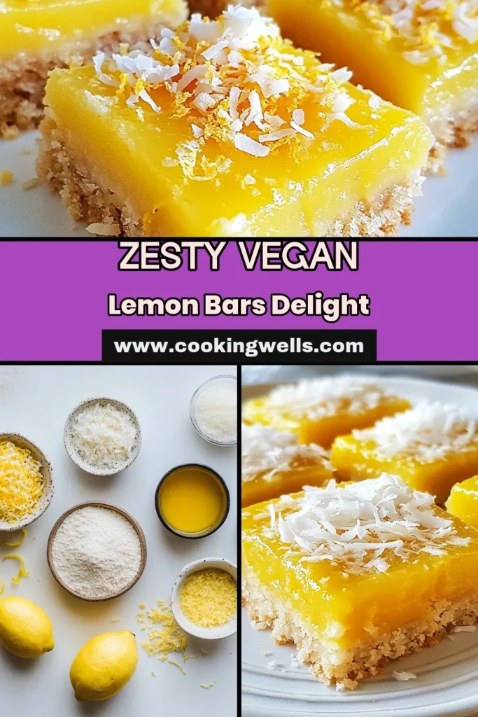 Indulge in these delicious vegan lemon bars that are the perfect lemon coconut dessert! Made with almond flour, these dairy-free lemon bars are easy to prepare and make healthy vegan snacks for any occasion. With a zesty lemon filling and a crumbly coconut crust, these treats are a must-try! Perfect for any sweet craving. Save and share this almond flour recipe now! #VeganLemonBars #LemonCoconutDessert #HealthyVeganSnacks #DairyFreeDessert