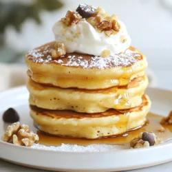 - 1 cup all-purpose flour - 2 tablespoons sugar - 1 teaspoon baking powder - 1/2 teaspoon baking soda - 1/4 teaspoon salt - 1 teaspoon ground cinnamon - 1/4 teaspoon ground nutmeg - 1 cup eggnog (store-bought or homemade) - 1 large egg - 2 tablespoons melted butter - 1/2 teaspoon vanilla extract - Maple syrup - Whipped cream - Mini chocolate chips or crushed walnuts The ingredients in eggnog pancake bites blend together to create a rich, warm flavor. The dry mix combines flour, sugar, and spices like cinnamon and nutmeg. These spices give the pancake bites a taste of the holidays. The wet mix includes eggnog, which adds creaminess and sweetness. I love using eggnog, whether it's store-bought or homemade. The melted butter and vanilla add depth to the flavor. For extra fun, consider toppings! Maple syrup enhances sweetness, while whipped cream adds a fluffy touch. Mini chocolate chips or crushed walnuts can give a delightful crunch. When I make these bites, I always keep these ingredients on hand. They are simple but make such a difference in flavor. The right mix creates a festive mood, perfect for any holiday gathering. You will want to share these tasty bites with everyone! {{ingredient_image_1}} - First, grab a big bowl. Whisk together these dry ingredients: - 1 cup all-purpose flour - 2 tablespoons sugar - 1 teaspoon baking powder - 1/2 teaspoon baking soda - 1/4 teaspoon salt - 1 teaspoon ground cinnamon - 1/4 teaspoon ground nutmeg - In another bowl, mix the wet ingredients until smooth: - 1 cup eggnog - 1 large egg - 2 tablespoons melted butter - 1/2 teaspoon vanilla extract - Now, pour the wet mix into the dry mix. Stir gently until just combined. A few lumps are okay. - Preheat your skillet or griddle over medium heat. If you like, lightly grease it with butter or cooking spray. - Use a tablespoon or a mini scoop to drop the batter onto the skillet. Each bite should be about 2-3 inches wide. Cook 3-4 bites per batch. - Cook for 2-3 minutes. Look for bubbles on the surface and set edges. Carefully flip each bite and cook for another 1-2 minutes until golden brown. - Keep the pancake bites warm on a plate. - Drizzle with maple syrup for sweetness. You can add toppings like whipped cream, mini chocolate chips, or crushed walnuts for fun! To create the best eggnog pancake bites, avoid overmixing the batter. When you mix the wet and dry ingredients, stir gently. A few lumps are fine. Overmixing makes the bites tough and chewy. Achieving the right texture is key. You want your pancake bites fluffy and light. Use fresh baking powder and soda to help them rise. If your batter is too thick, add a splash of eggnog. This helps create a smooth, creamy batter. For cooking, a non-stick skillet or griddle works best. This helps prevent sticking and ensures even cooking. A good non-stick surface allows you to flip pancakes easily. I recommend a spatula with a flat edge. This helps you slide under the pancake bites without breaking them. A tablespoon or mini scoop helps you portion the batter perfectly. Festive plating makes your pancake bites shine. Stack them high on a pretty plate. Drizzle maple syrup on top for a sweet touch. For a holiday vibe, dust the bites with powdered sugar. You can also add a dollop of whipped cream. Mini chocolate chips or crushed walnuts make great garnishes too. These small touches add flavor and charm, making your treats even more special. Pro Tips Consistency is Key: Ensure your pancake bites are uniform in size for even cooking. Using a mini scoop can help achieve the perfect shape and size. Don’t Overmix: Mixing the batter just until combined will yield fluffier pancakes. A few lumps are perfectly fine and will cook out in the pan. Temperature Matters: Make sure your skillet or griddle is at the right temperature before adding the batter. Too hot, and they will burn; too cool, and they won't cook through. Garnish for Extra Flair: A sprinkle of powdered sugar or a dollop of whipped cream can elevate your pancake bites, making them look festive and inviting. {{image_2}} You can easily change the taste of your eggnog pancake bites. Adding flavored extracts makes a big difference. Consider using nutmeg or almond extract. Just a few drops can enhance the flavor. You can also add fruits like mashed bananas or blueberries. Spices like ginger or allspice can bring a new twist. If you need gluten-free options, use gluten-free flour instead of all-purpose flour. Many brands offer great alternatives. For a vegan version, swap the egg with a flax egg. Just mix one tablespoon of ground flaxseed with three tablespoons of water. Let it sit for a few minutes until it thickens. Also, use plant-based milk in place of eggnog. Make your pancake bites even more festive for the holidays. You can mix in crushed candy canes or pumpkin spice. These add a nice seasonal touch. When serving, try different types of syrups. Maple syrup is classic, but you can also use caramel or cranberry syrup. These options will impress your guests and bring joy to your table. To store leftovers, let the pancake bites cool completely. Place them in an airtight container. You can line the container with parchment paper to absorb moisture. This helps keep them fresh. I recommend using a container with a tight seal. This keeps out air that can make them soggy. The best way to reheat pancake bites is in the oven. Preheat your oven to 350°F (175°C). Place the bites on a baking sheet and cover them with foil. Heat for about 10 minutes. This method helps keep them fluffy. You can also use a microwave. Heat in 15-second bursts. Check often so you do not overcook them. To freeze pancake bites, allow them to cool completely first. Arrange them in a single layer on a baking sheet, and freeze for about 1 hour. Once frozen, transfer them to a freezer bag. Remove as much air as possible from the bag. This helps prevent freezer burn. When you want to enjoy them, take out the number you need. Thaw them in the fridge overnight. Reheat as mentioned before. This way, they taste fresh and delicious. What can I substitute for eggnog? You can use milk or cream mixed with spices. Try adding nutmeg and cinnamon for flavor. If you want a non-dairy option, use almond milk or coconut milk. Can I make these pancake bites ahead of time? Yes, you can! Make the batter and store it in the fridge for up to one day. Just remember to stir it lightly before cooking. You can also cook the bites and keep them warm in the oven. How do I make eggnog from scratch? To make eggnog, whisk together eggs and sugar until smooth. Slowly add milk and cream. Stir in nutmeg and vanilla. Chill in the fridge before serving. Why are my pancake bites not rising? If your pancake bites do not rise, check your baking powder and baking soda. They should be fresh. Overmixing the batter can also stop them from rising. How can I tell when they are fully cooked? Look for bubbles on top and firm edges. When you flip them, they should be golden brown. A toothpick inserted in the center should come out clean when they are done. What drinks pair well with eggnog pancake bites? Coffee or hot chocolate makes a great pair. Spiced tea also complements the flavors well. If you want something festive, try a holiday punch! How can I make them more festive for parties? Add holiday sprinkles or edible glitter on top. Use a festive plate for serving. You can also make mini pancake bites for easy snacking at gatherings. These eggnog pancake bites are a fun and tasty treat. We covered the key ingredients, both dry and wet, plus optional toppings. Following the step-by-step instructions ensures great results. Remember the tips and tricks for perfect texture and presentation. Don’t forget the variations to suit your taste or dietary needs. Lastly, I shared how to store and reheat leftovers. Enjoy making these pancake bites for a warm holiday treat!