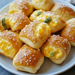 - 1 ¾ cups warm water (110°F) - 2 tablespoons granulated sugar - 1 packet (2 ¼ teaspoons) active dry yeast - 4 cups all-purpose flour - ½ cup baking soda - 1 teaspoon salt - 1 cup shredded sharp cheddar cheese - 2 jalapeños, finely chopped (seeds removed for less heat) - 1 large egg, beaten (for egg wash) - Coarse sea salt, for sprinkling - Optional: ½ teaspoon garlic powder for extra flavor You can replace all-purpose flour with bread flour for a chewier bite. If you want less heat, use just one jalapeño or substitute with mild peppers. For cheese, try mozzarella or pepper jack for different tastes. If you need a dairy-free option, use vegan cheese. Instead of egg wash, use milk or a plant-based milk for a shiny finish. Fresh ingredients make a big difference in flavor and texture. Use warm water that feels good to the touch. Yeast should be active and fresh for the dough to rise well. Old flour can lead to tough pretzels. Fresh jalapeños add a bright, zesty kick. Always check the dates on your ingredients for the best results. {{ingredient_image_1}} Start by making the dough. In a large bowl, mix 1 ¾ cups of warm water, 2 tablespoons of sugar, and 1 packet of active dry yeast. Let this sit for 5 to 10 minutes. You want it to get frothy. This shows the yeast is active. Next, take another bowl and mix 4 cups of all-purpose flour with 1 teaspoon of salt. If you like, you can add ½ teaspoon of garlic powder for extra flavor. Gradually add this dry mix to the yeast mixture. Knead the dough for about 5 minutes until it is soft and smooth. Now, it’s time to add the fun stuff! Mix in 1 cup of shredded sharp cheddar cheese and 2 finely chopped jalapeños. Knead the dough again to spread the cheese and jalapeños evenly. Once the dough is ready, place it in a greased bowl. Cover it with a clean towel and let it rise in a warm spot for about 1 hour. It should double in size. After it rises, punch down the dough to release air. Turn it out onto a floured surface. Cut the dough into small 1-inch pieces and roll each piece into a ball. Next comes the boiling. In a large pot, boil 10 cups of water mixed with ½ cup of baking soda. Drop in the pretzel bites in batches, about 8 to 10 at a time. Boil each batch for 30 seconds. Use a slotted spoon to take them out and place them on a baking sheet. Preheat your oven to 425°F (220°C) while you prepare the pretzel bites. Once they are on the baking sheet, brush the tops with a beaten egg. Sprinkle coarse sea salt over them for a tasty finish. Bake the bites for 12 to 15 minutes. You want them golden brown and fully cooked. When they come out of the oven, let them cool slightly. Now, they are ready to enjoy! To get that ideal pretzel texture, focus on the boiling step. Boiling the bites in water with baking soda gives them a chewy outside. Make sure the water is at a rolling boil before adding the dough. Boil each batch for exactly 30 seconds. This short time is key for a good rise in the oven. After boiling, brush the bites with egg wash. This helps them turn golden brown and shiny. Pairing these bites with the right dip can boost their flavor. Here are some great options: - Cheese Sauce: Creamy and cheesy, it complements the cheddar. - Mustard: A tangy mustard adds a nice kick. - Guacamole: Smooth and creamy, it balances the heat from the jalapeños. - Sour Cream: Cool and rich, it makes a great contrast to the spicy bites. Feel free to mix and match! Avoid these common mistakes for the best results: - Not Measuring Ingredients Accurately: Precision is key. Use measuring cups for the flour and water. - Skipping the Boiling Step: This step is crucial for the right texture. Don’t skip it! - Under or Overbaking: Keep an eye on the oven. Bakes should be golden brown, not burnt. - Not Letting the Dough Rise Enough: Allow the dough to double in size. This creates a fluffy inside. By following these tips, you can make Jalapeno Pretzel Bites that are both tasty and fun! Pro Tips Tip for Perfect Dough: Ensure your water is at the right temperature (around 110°F) to activate the yeast without killing it. Tip for Cheese Melting: Use freshly shredded cheese for better melting and flavor compared to pre-packaged shredded cheese. Tip for Extra Flavor: Add a pinch of cayenne pepper to the dough for an extra kick of heat that complements the jalapeños. Tip for Boiling: Boiling the pretzel bites in baking soda water gives them their signature flavor and chewy texture, don't skip this step! {{image_2}} You can change the cheese in jalapeno pretzel bites for new tastes. Try mozzarella for a milder, stretchy bite. Pepper jack adds more heat and flavor. Swiss cheese gives a nutty taste. You can even mix cheeses for a unique twist. Each choice will change the flavor and make your bites special. To adjust the heat, you have options. If you want less spice, remove all the jalapeño seeds. You can also use fewer jalapeños. For more heat, use extra jalapeños or add a pinch of cayenne pepper. You could also sprinkle red pepper flakes on top before baking. This way, you can make the bites just how you like them. You can make these bites vegan by swapping cheese with a plant-based version. Use almond or oat milk instead of water. For gluten-free bites, replace all-purpose flour with gluten-free flour. Just make sure to check the baking soda for gluten. These changes let everyone enjoy jalapeno pretzel bites, no matter their diet! To store leftover jalapeno pretzel bites, let them cool first. Place them in an airtight container. They stay fresh for about 2 days at room temperature. If you want to keep them longer, store them in the fridge. Just remember, the texture may change a bit. When you’re ready to eat your leftovers, preheat your oven to 350°F (175°C). Place the pretzel bites on a baking sheet. Heat them for about 5-7 minutes. This method helps restore their soft and chewy texture. You can also microwave them, but they may get a bit chewy. If you want to save them for later, freezing works well. Place the cooled pretzel bites in a single layer on a baking sheet. Freeze them for about 1 hour until firm. Then, transfer them to a freezer-safe bag. They can last up to 3 months in the freezer. When you want to enjoy them again, thaw in the fridge overnight and reheat as mentioned above. Jalapeno pretzel bites are soft, chewy snacks made from dough. They have a nice kick from jalapenos and the rich flavor of cheddar cheese. These bites are perfect for sharing or enjoying on your own. Homemade pretzel bites can last about 2 to 3 days when stored in an airtight container. For best taste, eat them fresh. If you keep them longer, they might get tough. Yes, you can make these pretzel bites ahead! Prepare the dough and shape the bites. Then, freeze them before boiling. When you’re ready, just boil, bake, and enjoy. These bites taste great with various dips. You can serve them with cheese sauce, ranch dressing, or spicy mustard. Get creative and try different sauces! The spice level depends on the jalapenos you use. Removing the seeds makes them milder. If you love heat, leave some seeds in for a bigger kick. Making your own Jalapeno Pretzel Bites is fun and tasty. We covered important ingredients and how fresh they should be. You learned step-by-step instructions for making the dough and baking. We shared tips to help you achieve the best texture and avoid common mistakes. Plus, you found many delicious variations and effective storage methods. Enjoy your pretzel bites with different dipping sauces. Now, get in the kitchen and start creating your perfect snack!