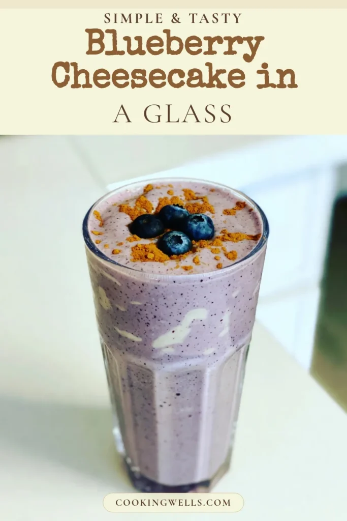 Indulge in a delicious blueberry cheesecake smoothie that's both satisfying and healthy! This recipe combines fresh or frozen blueberries, creamy Greek yogurt, and cottage cheese for a nutritious treat. Perfect for breakfast or as a snack, it's one of the best quick smoothie recipes you'll find. Discover how to whip up this delightful blueberry smoothie with cottage cheese in just 5 minutes! Save this recipe for your healthy smoothie recipes lineup! #BlueberryCheesecakeSmoothie #SmoothieRecipes #HealthyEating #GreekYogurtSmoothie