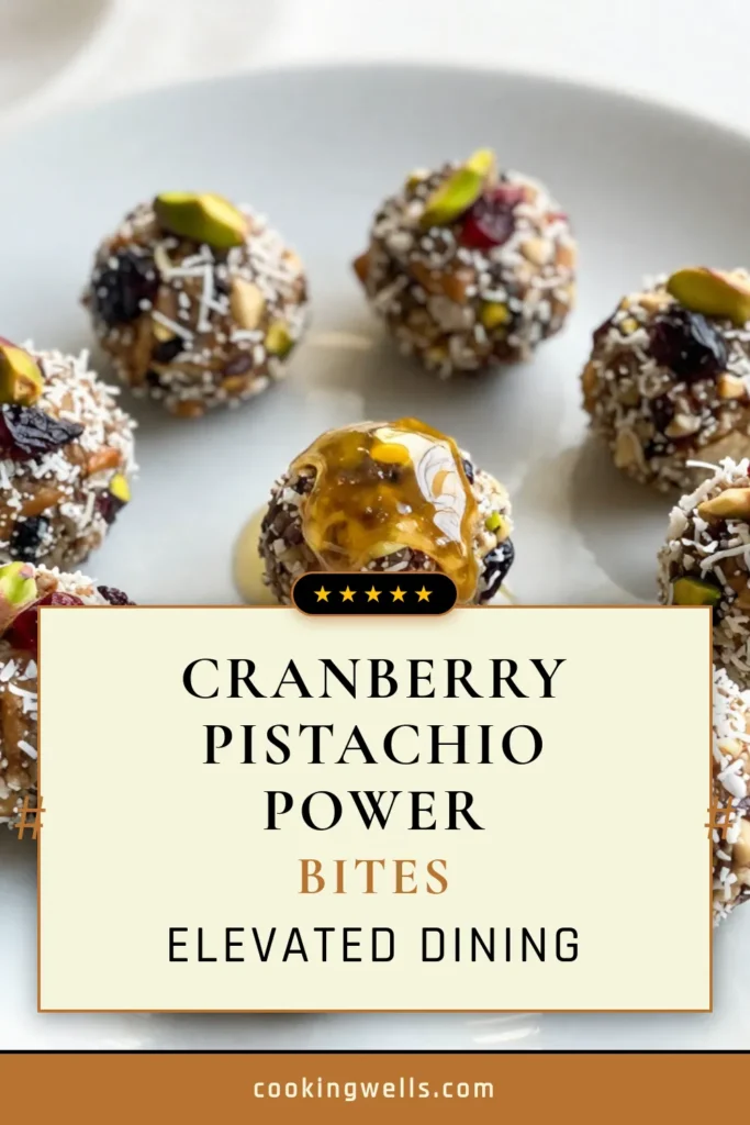 Discover the delicious and nutritious world of Cranberry Pistachio Energy Bites! These no-bake energy bites are packed with healthy ingredients like Medjool dates, pistachios, and cranberries, making them the perfect vegan energy bites recipe. Enjoy them as a quick healthy energy snack any time of the day. Ready to fuel your day? Try this easy recipe now! #CranberryPistachioBites #HealthySnacks #VeganEnergyBites #NoBakeSnacks