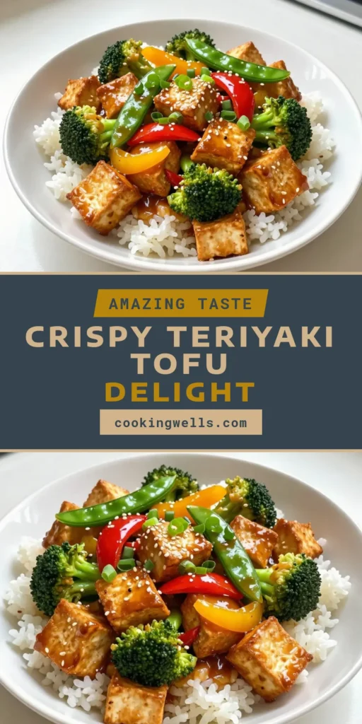 Delve into this delicious teriyaki tofu stir fry, a must-try vegan stir fry recipe that's quick and easy! Packed with nutritious veggies and crispy tofu, this healthy tofu meal is perfect for any night of the week. Discover how simple it is to whip up this vegetarian stir fry that your whole family will love. Don't forget to save this recipe for a delightful weeknight dinner! #TeriyakiTofuStirFry #VeganRecipes #HealthyMeals #VegetarianCooking