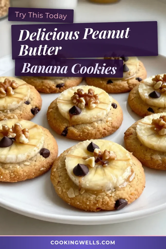 Discover the ultimate snack with these Peanut Butter Banana Oat Cookies! This easy banana cookie recipe results in healthy oat cookies that are packed with flavor and nutrition. Made without flour, these homemade peanut butter cookies are a delightful treat for everyone. Perfect for a quick dessert or healthy snack, they come together in just 22 minutes. Save this recipe and make your own delicious peanut butter banana cookies today! #PeanutButterBananaCookies #HealthyOatCookies #NoFlourCookieRecipe #EasyBananaCookieRecipe