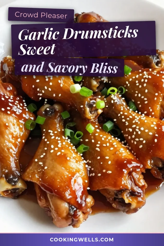 Savor the deliciousness of honey soy garlic drumsticks with this easy baked chicken drumsticks recipe. This sticky honey garlic chicken is marinated in a savory chicken marinade that will elevate your weeknight dinners. Perfect for busy evenings, these easy chicken drumsticks bring sweet and savory flavors together. Try it tonight! Save this recipe for a flavorful meal. #HoneySoyGarlicDrumsticks #BakedChickenDrumsticks #StickyHoneyGarlicChicken #EasyChickenDrumsticks