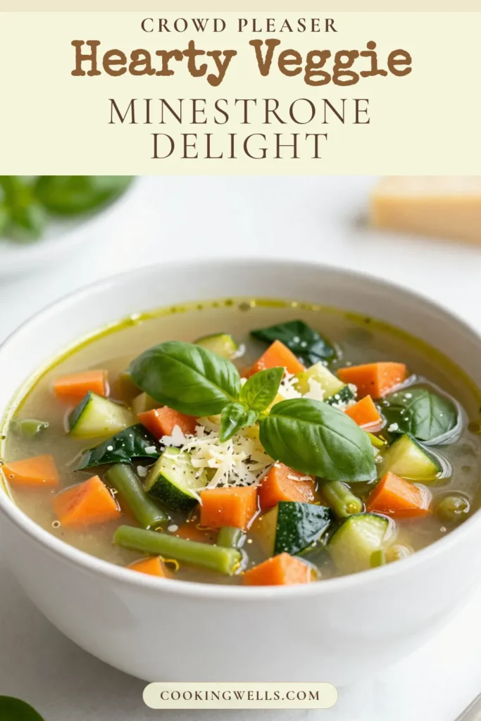 Discover the ultimate veggie packed minestrone soup recipe that's not only healthy but also super easy to make! This homemade vegetable soup is loaded with fresh veggies and hearty beans, perfect for a nutritious meal. Easy to prepare and customizable, this healthy minestrone soup recipe will become a family favorite. Save and try this delicious vegetarian soup today! #MinestroneSoup #VegetarianRecipes #HealthyEating #HomemadeSoup