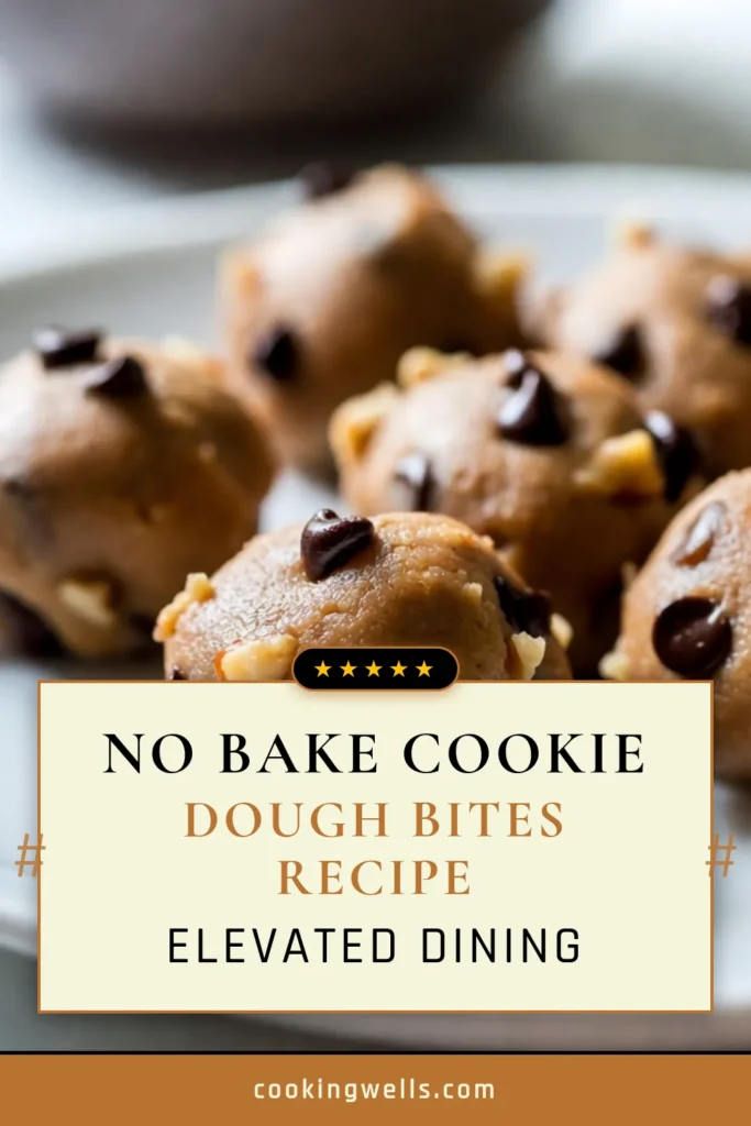 Indulge in the bliss of these delightful cookie dough bites! This easy edible cookie dough recipe gives you no-bake cookie dough treats that are perfect for satisfying your sweet tooth. With mini chocolate chip bites and just a few simple ingredients, you can whip up these tasty goodies in no time. Enjoy them chilled or as a fun dessert for any occasion. Try this recipe today and treat yourself! #CookieDoughBites #EasyDessertRecipes #NoBakeTreats #ChocolateChipDelight